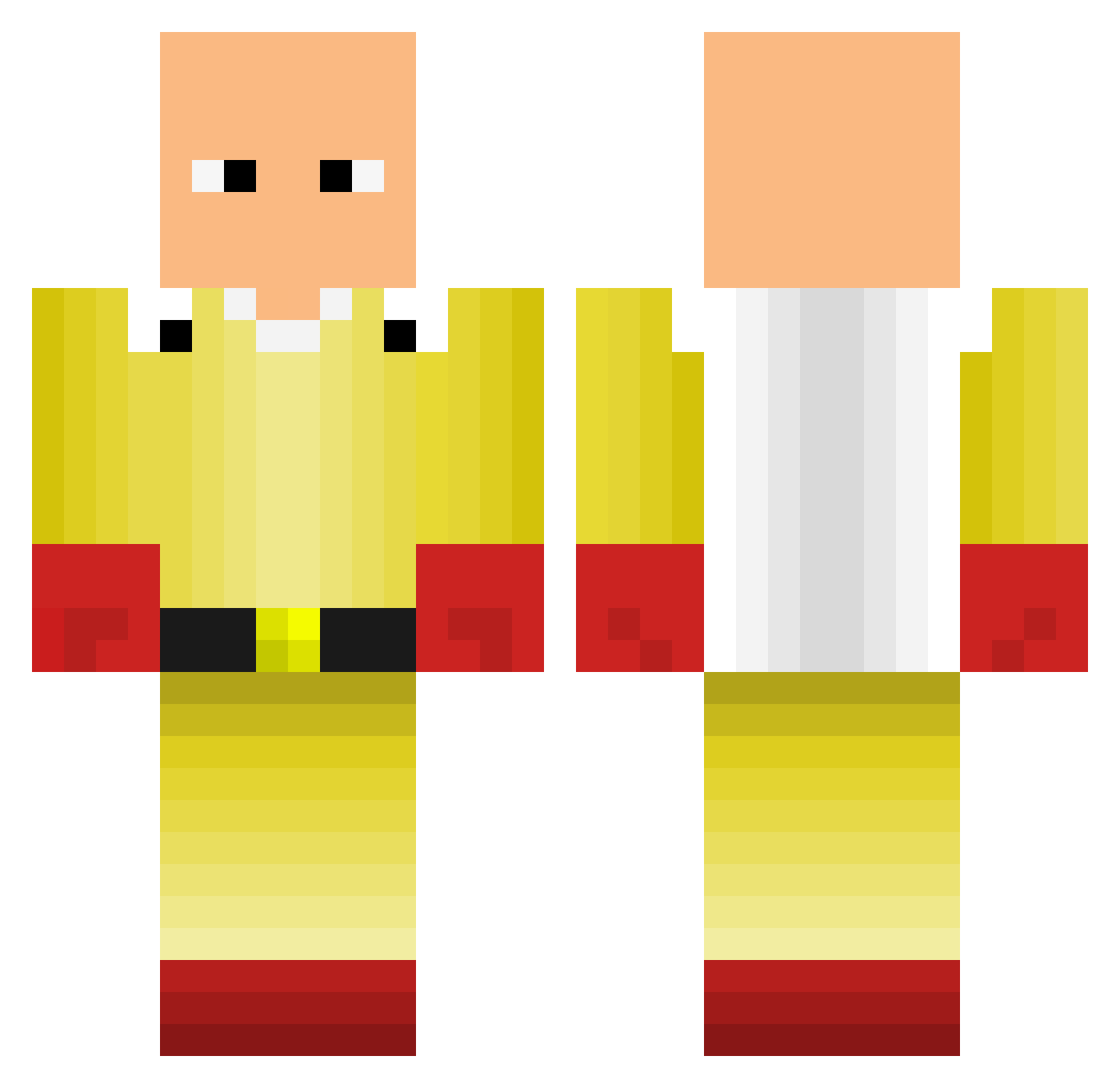 Fyex_yt Minecraft skin, front and back view