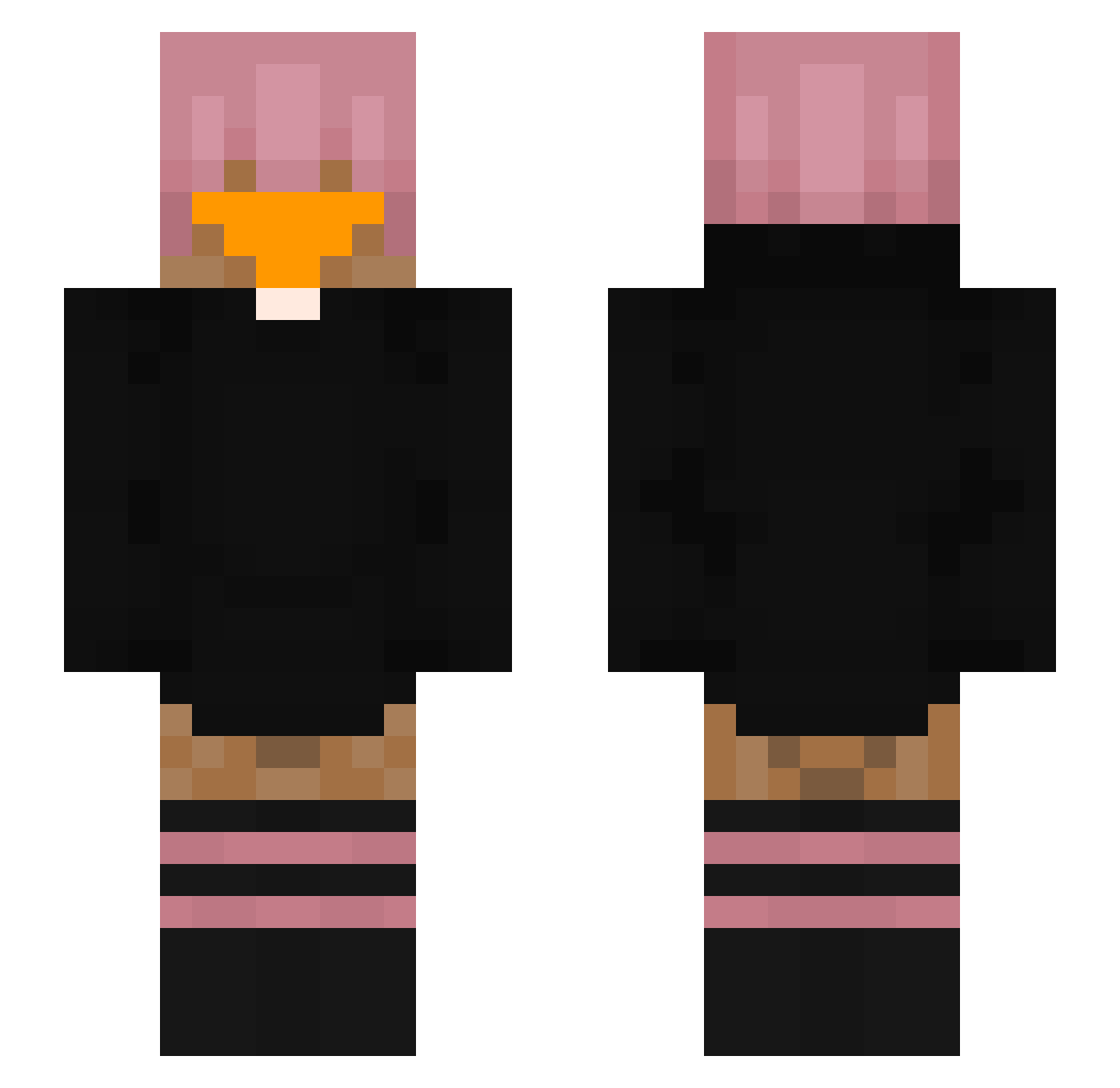 spekdodo Minecraft skin, front and back view