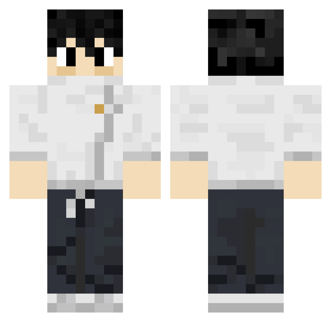 SonicFan21008 Minecraft skin, front and back view