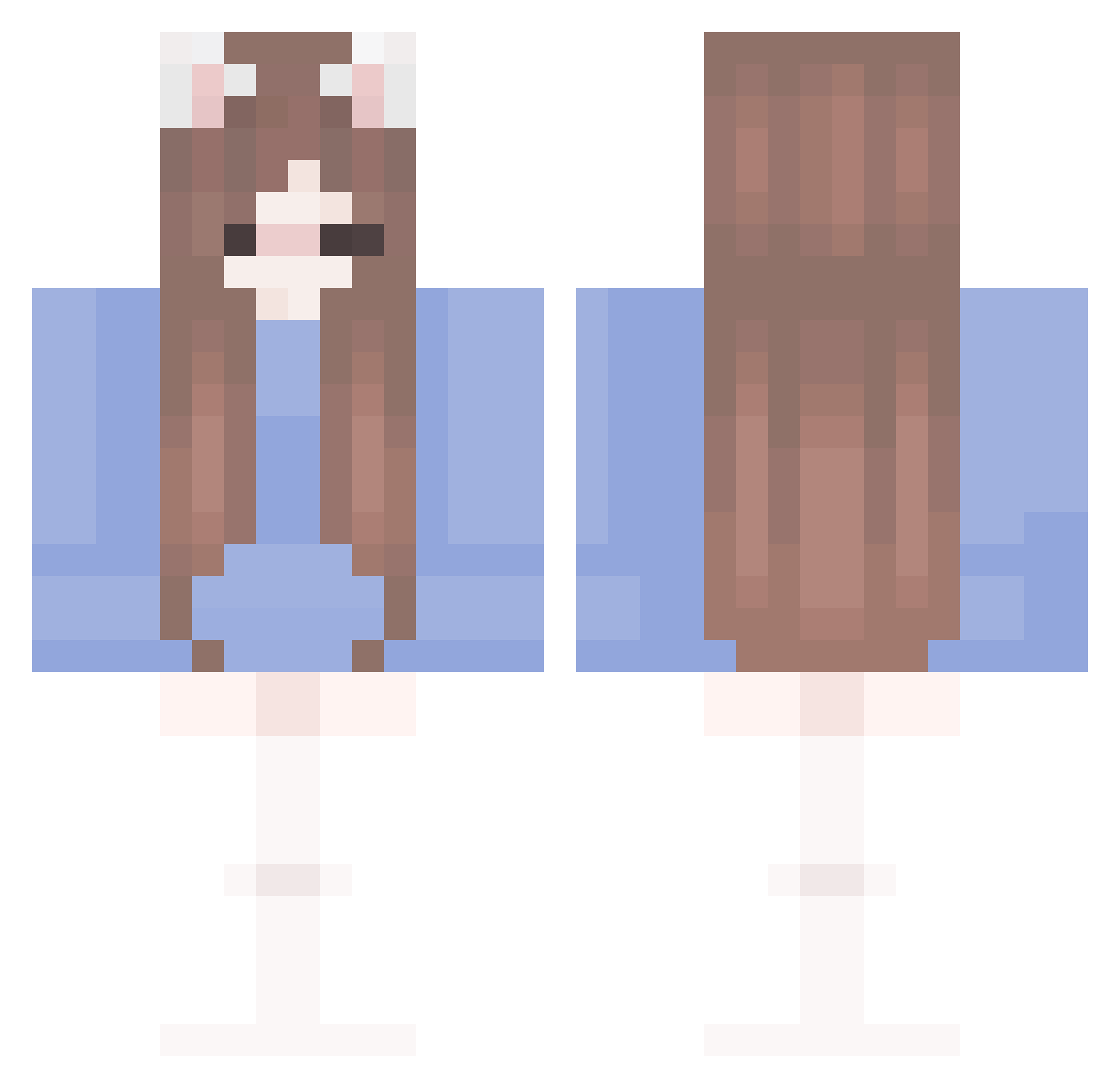 Swift9707 Minecraft skin, front and back view