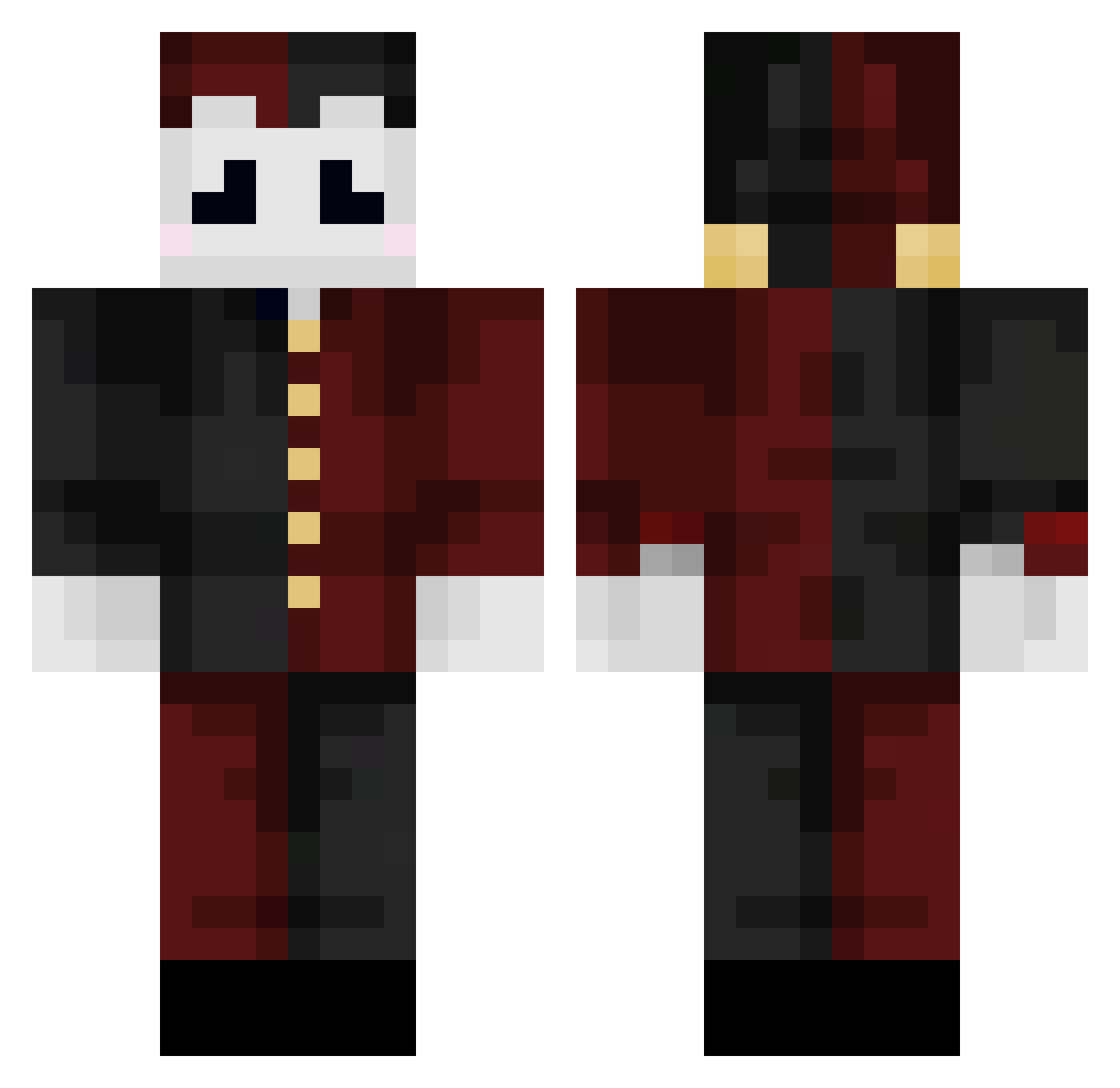 TerminatorsSon1 Minecraft skin, front and back view