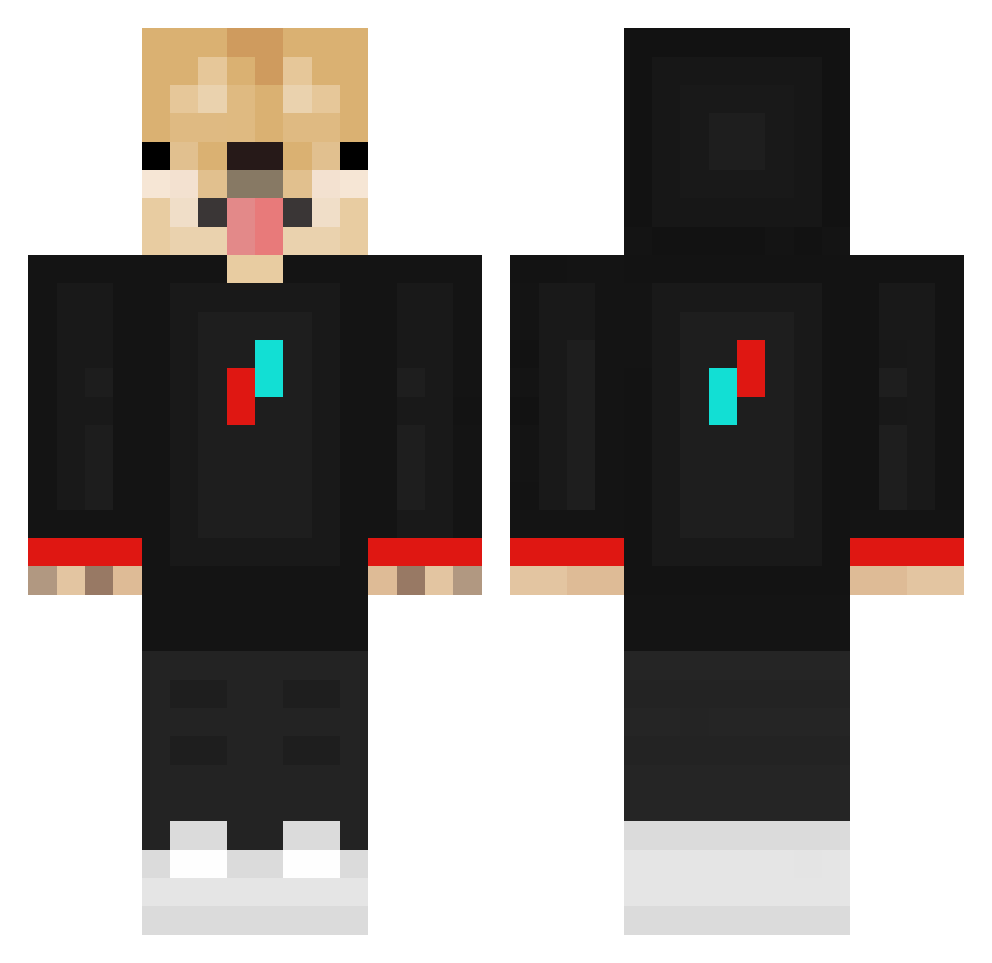 NightDog_1337_ Minecraft skin, front and back view