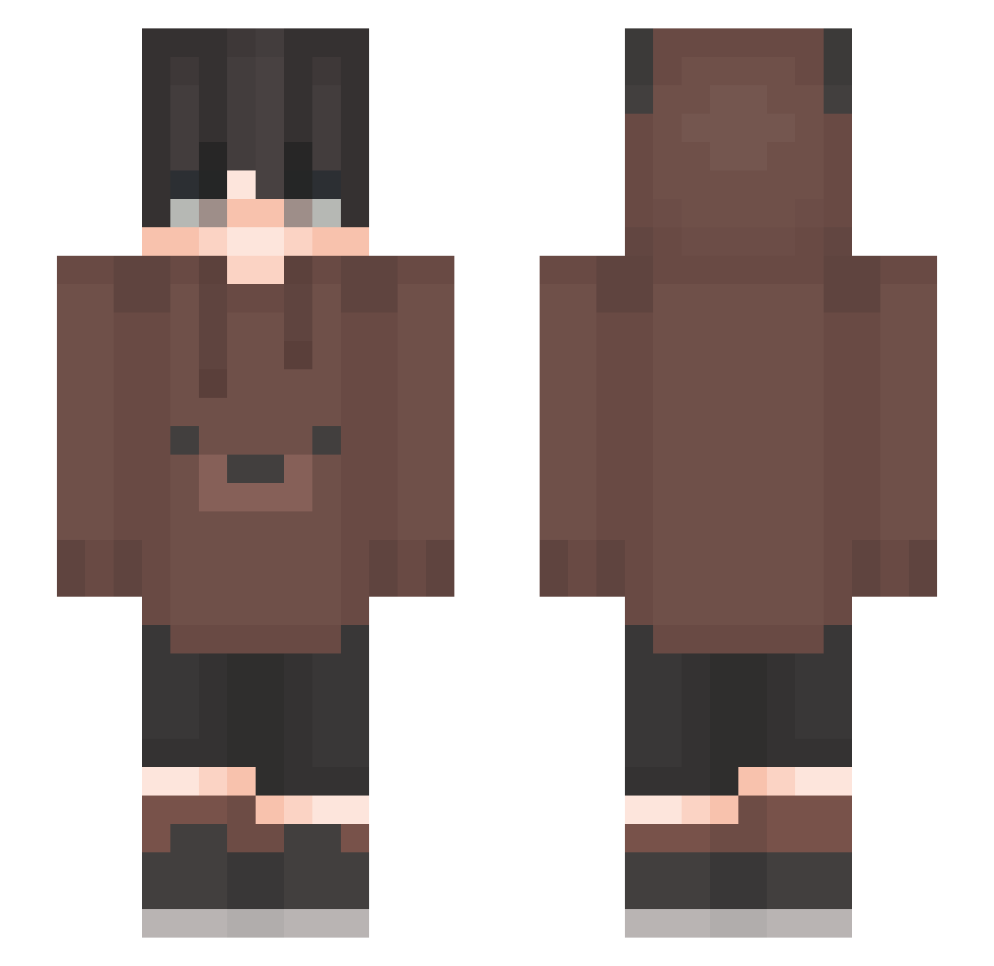 HSV_Horia Minecraft skin, front and back view