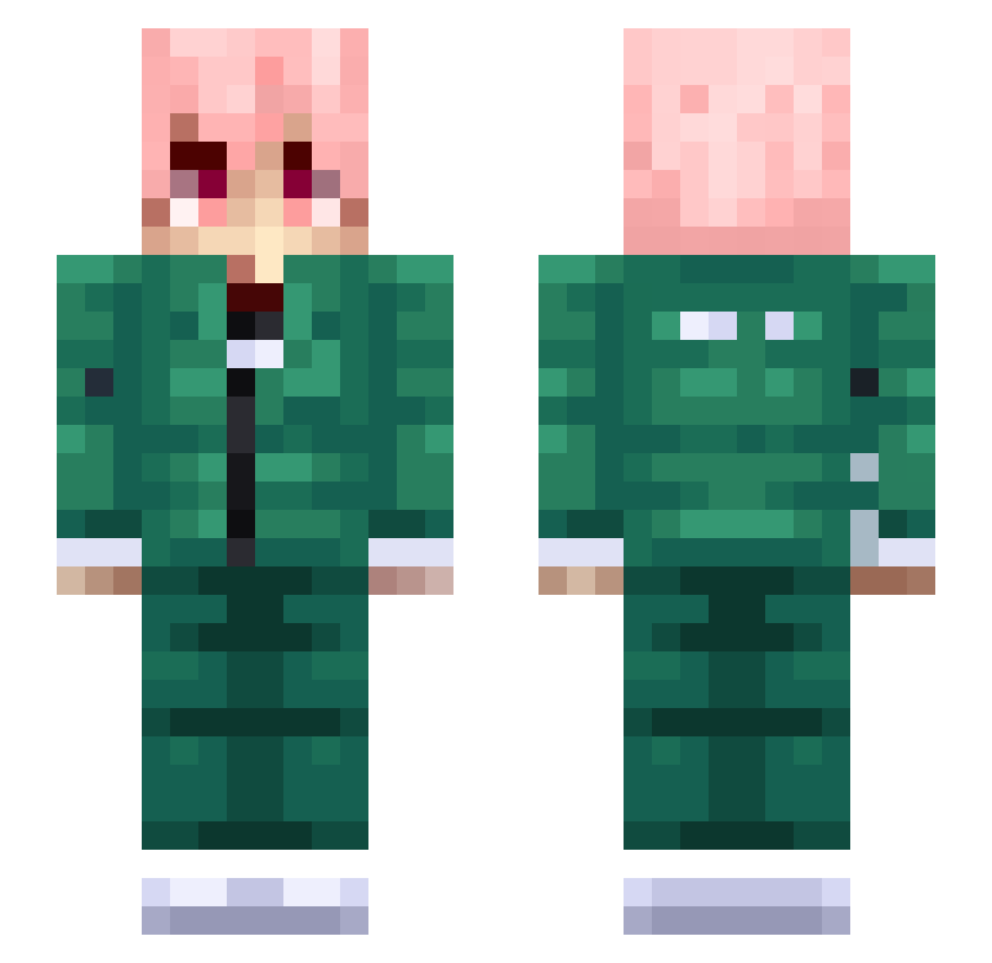 Ba_Near Minecraft skin, front and back view