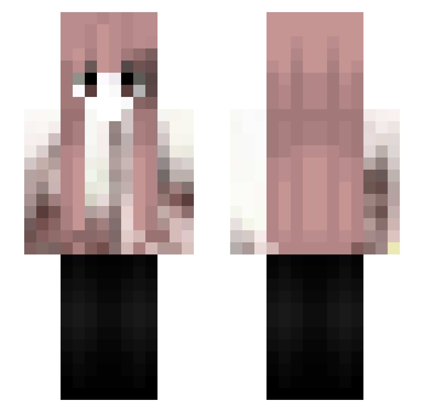 SadScrimmy Minecraft skin, front and back view