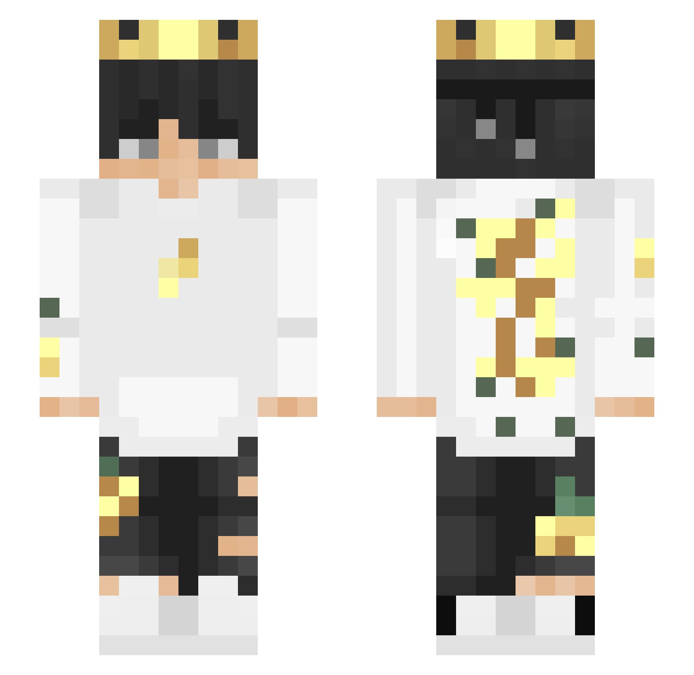 papayan Minecraft skin, front and back view