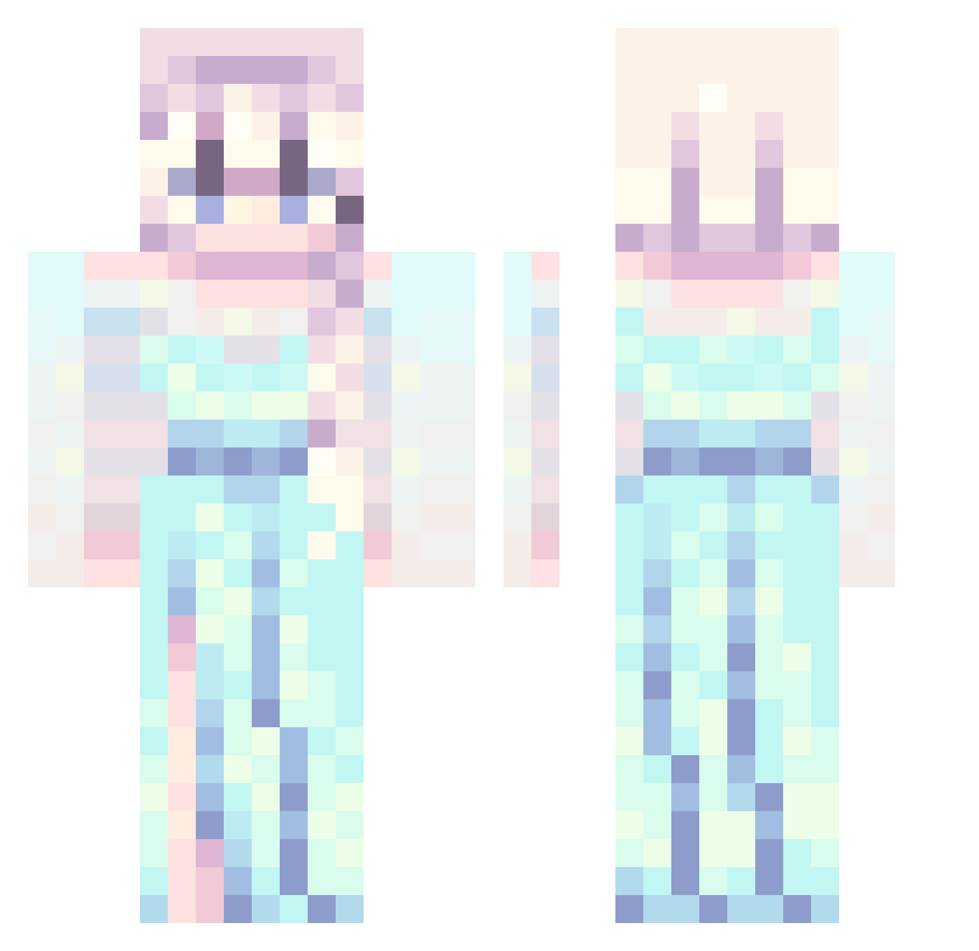 rza_msmc_ogl Minecraft skin, front and back view