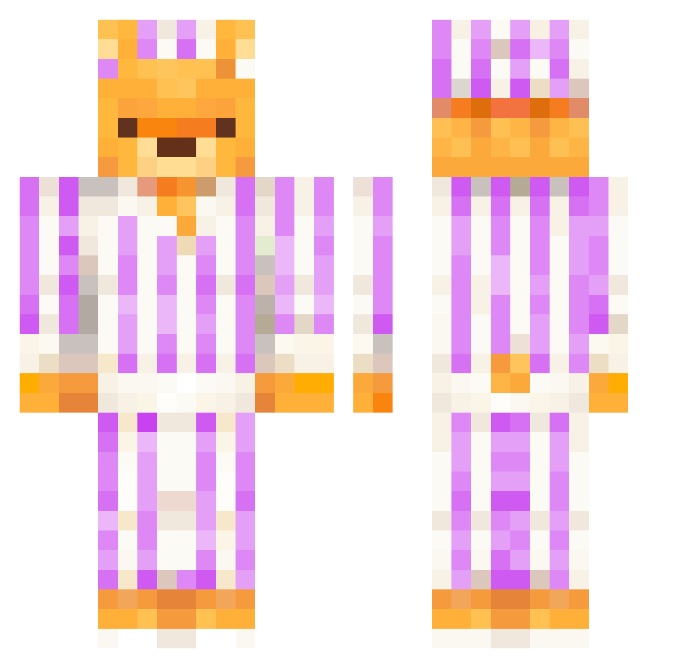 Sleep6969 Minecraft skin, front and back view