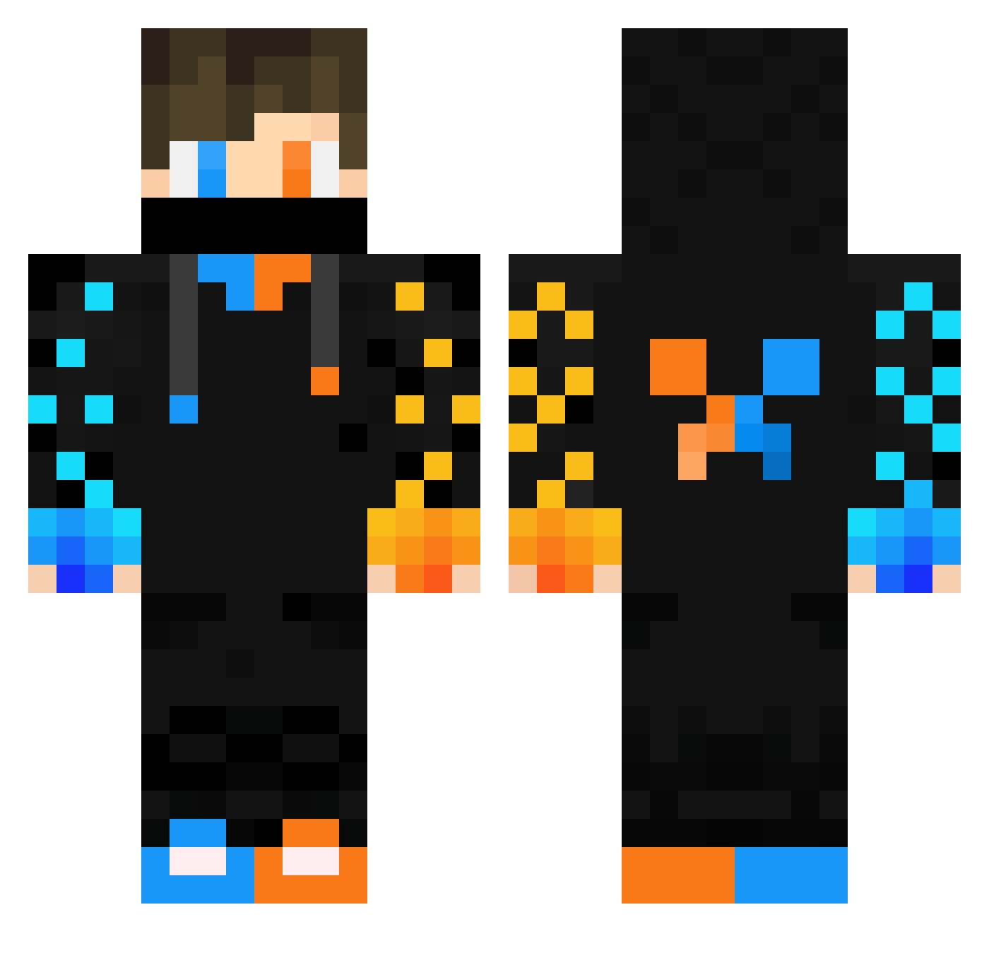 Sabana_ Minecraft skin, front and back view