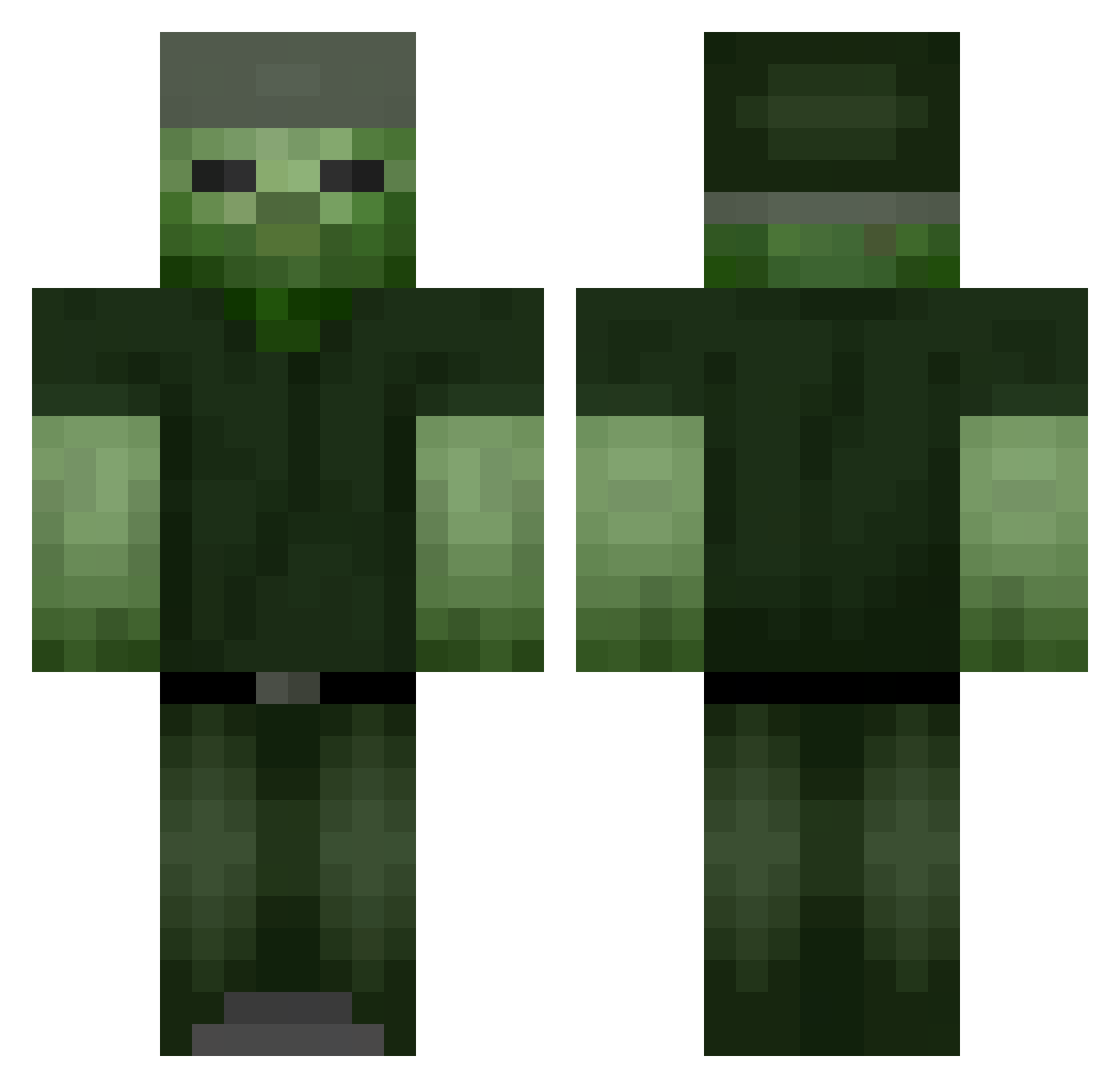Javiyx19 Minecraft skin, front and back view