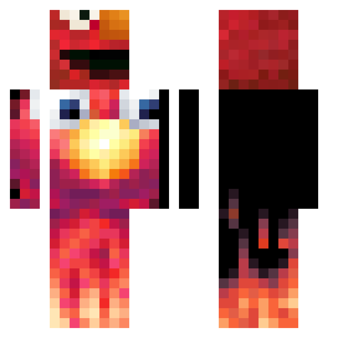 Bippy_ Minecraft skin, front and back view