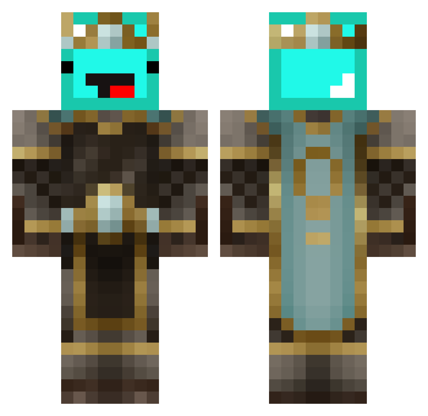 nachin012 Minecraft skin, front and back view