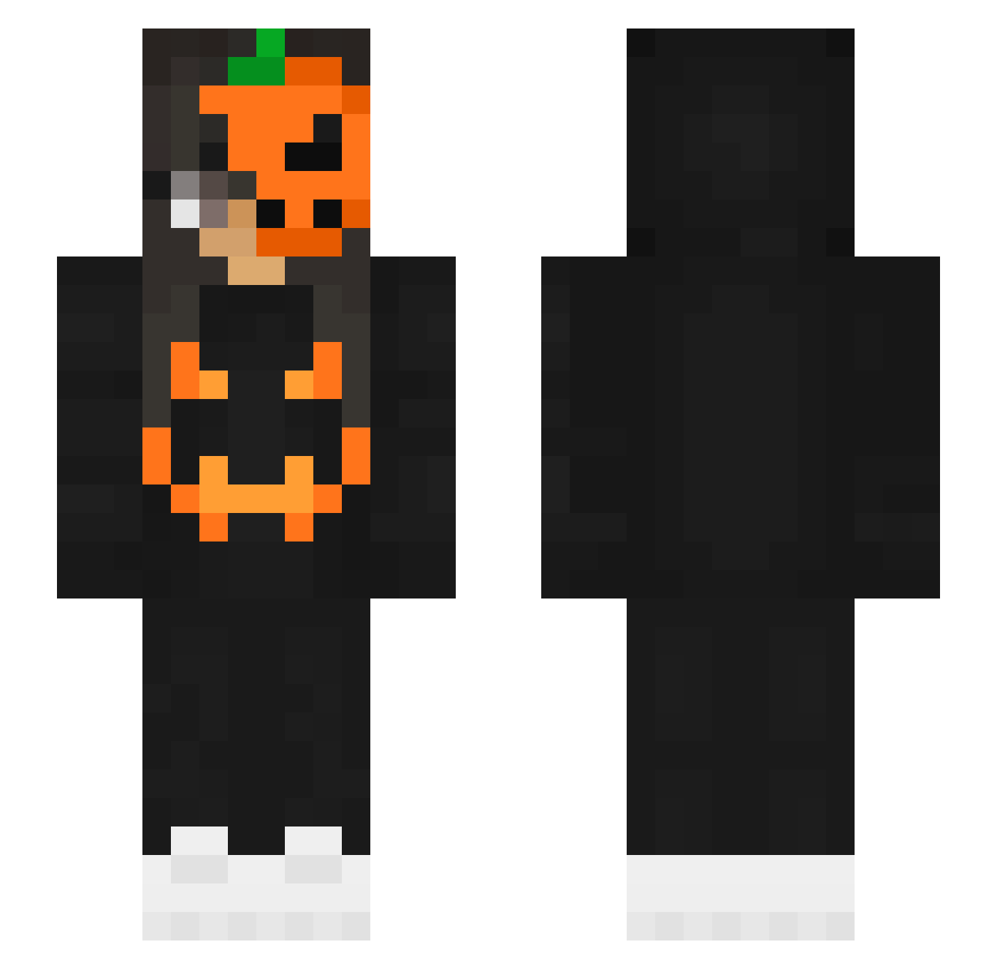 xwq Minecraft skin, front and back view