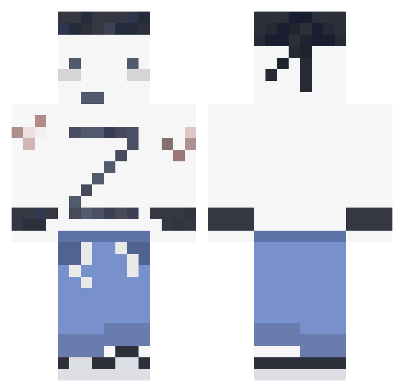 Oscar_The_Alien Minecraft skin, front and back view