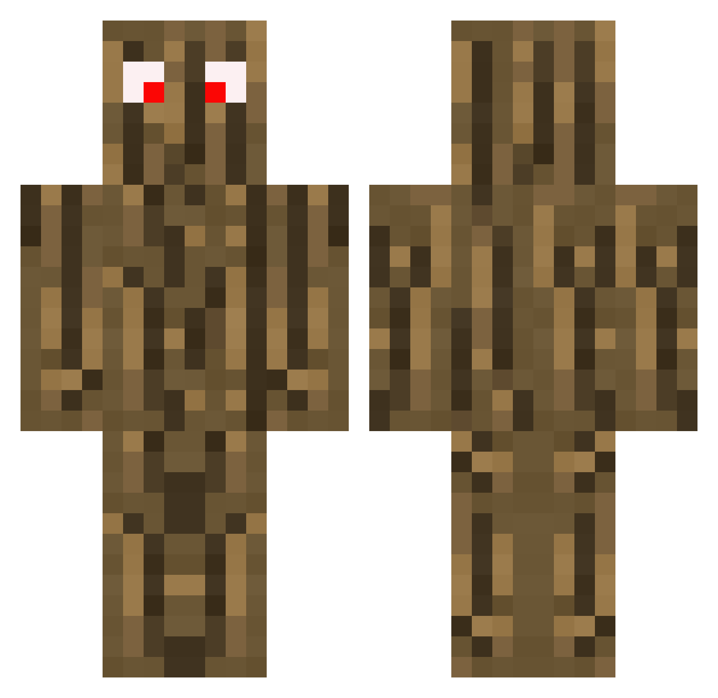 Bmschlknd Minecraft skin, front and back view