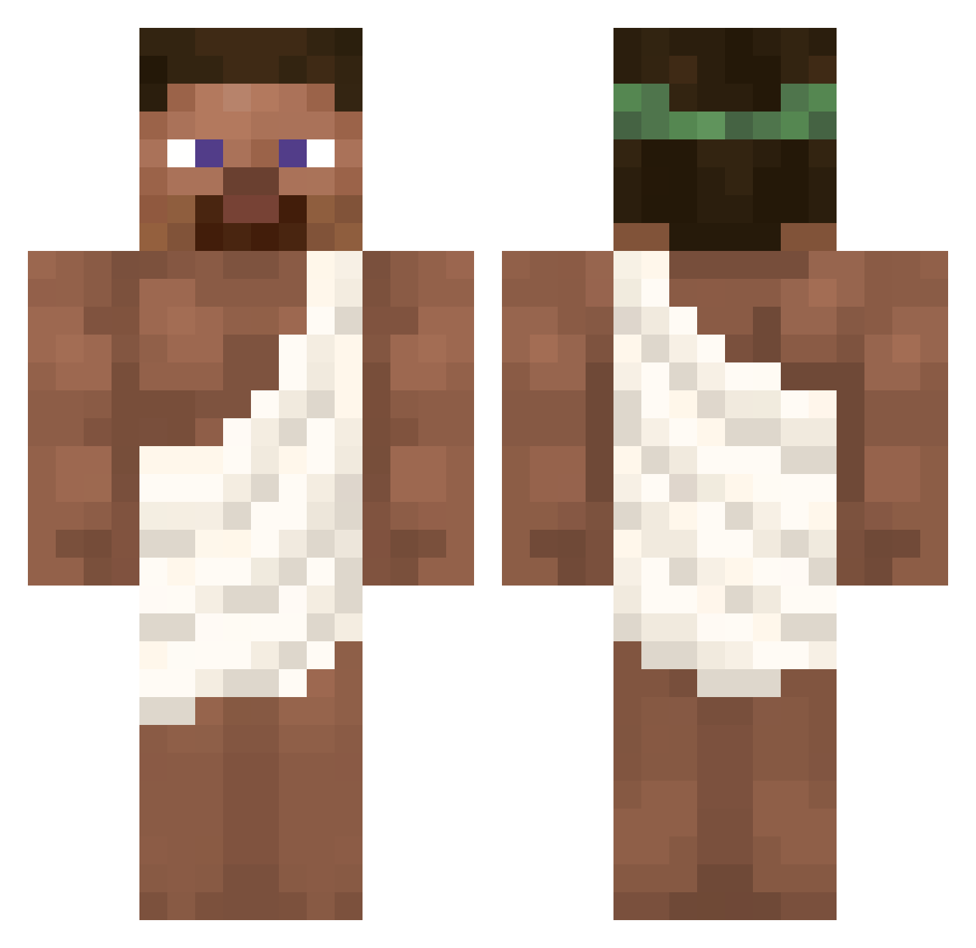 rubbson33 Minecraft skin, front and back view