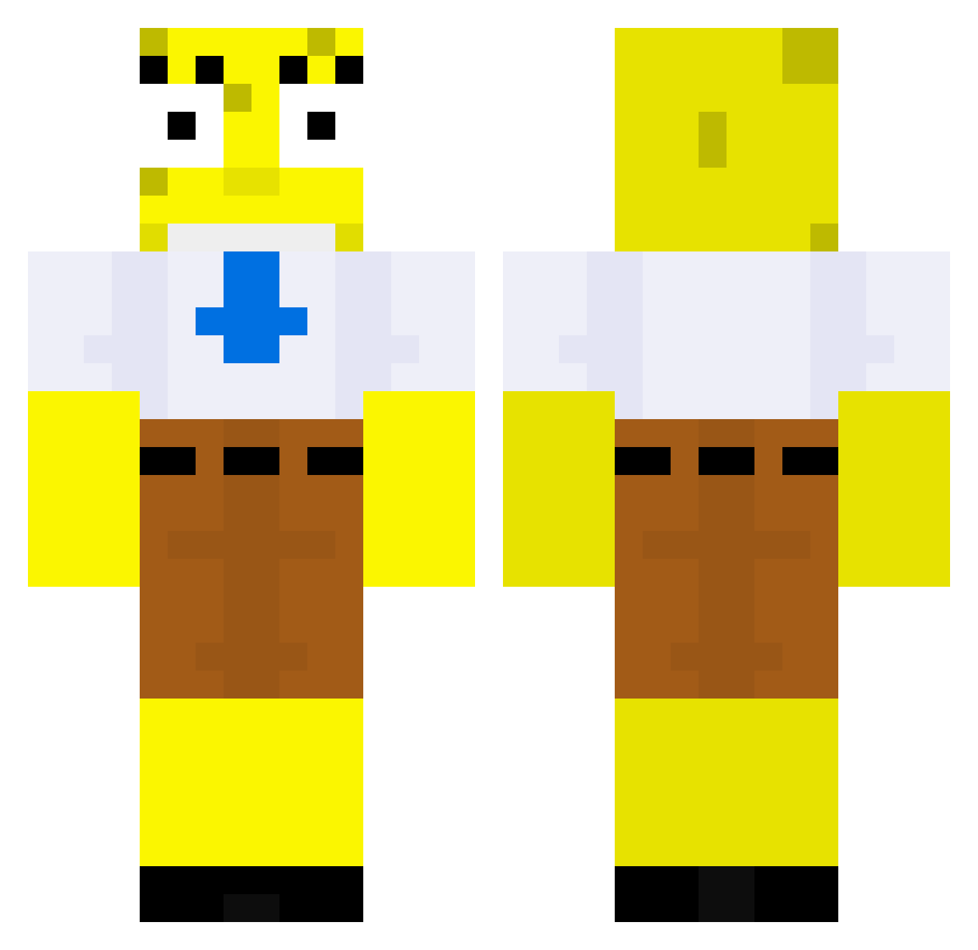 Viggoalsing Minecraft skin, front and back view