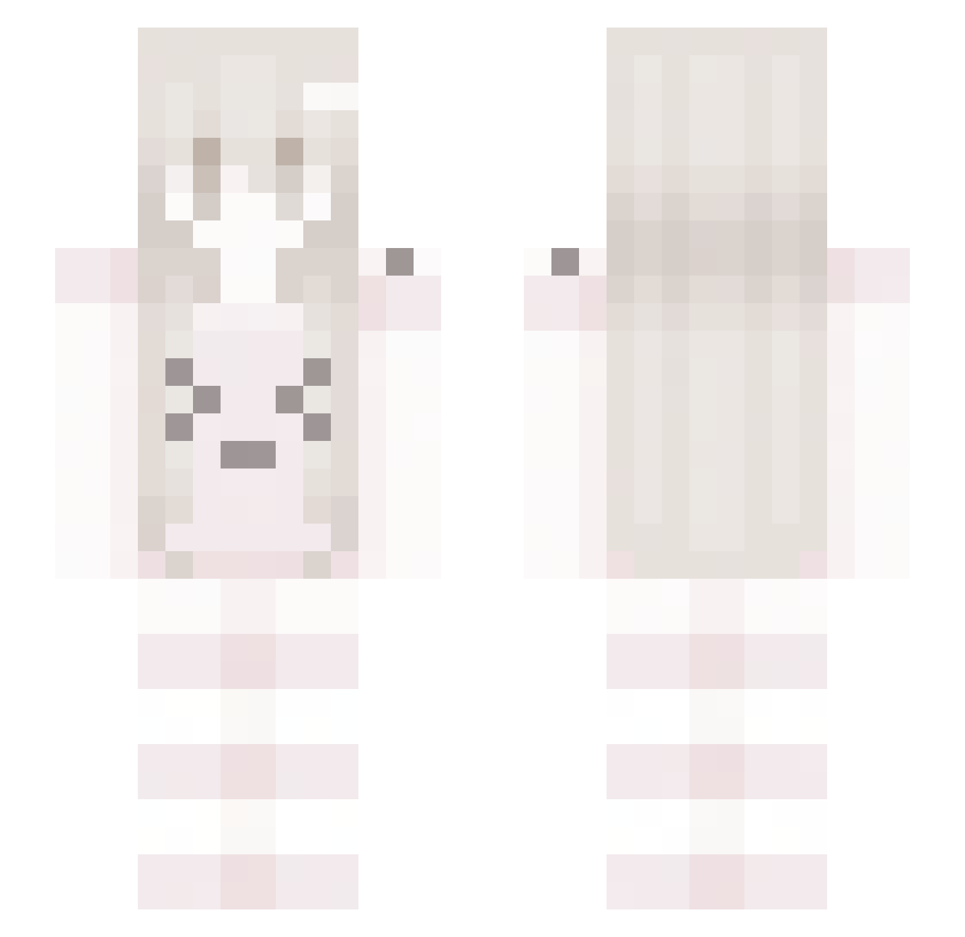 aubswag Minecraft skin, front and back view