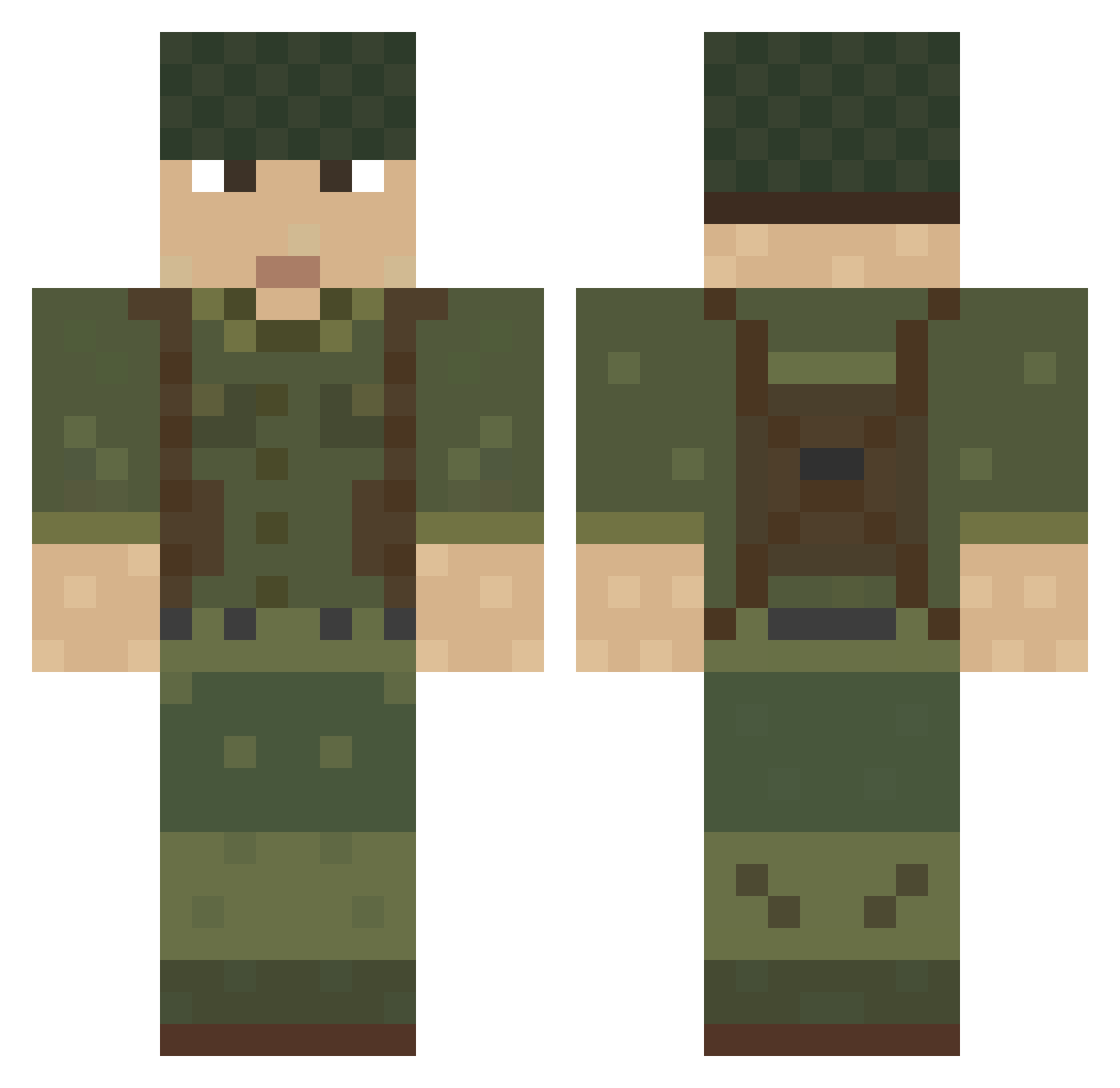 barioneezin Minecraft skin, front and back view