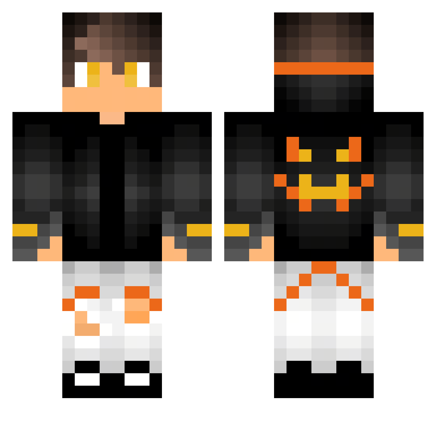 GerManRavio Minecraft skin, front and back view