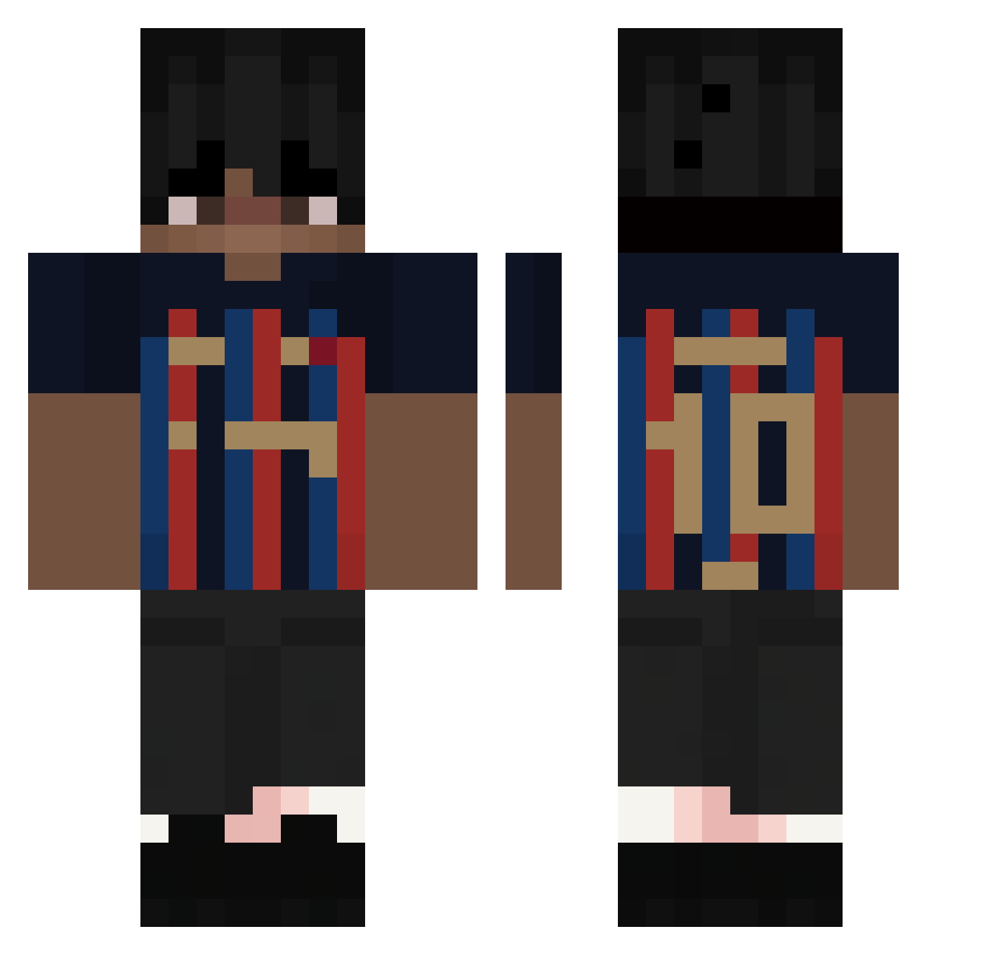diego2345 Minecraft skin, front and back view
