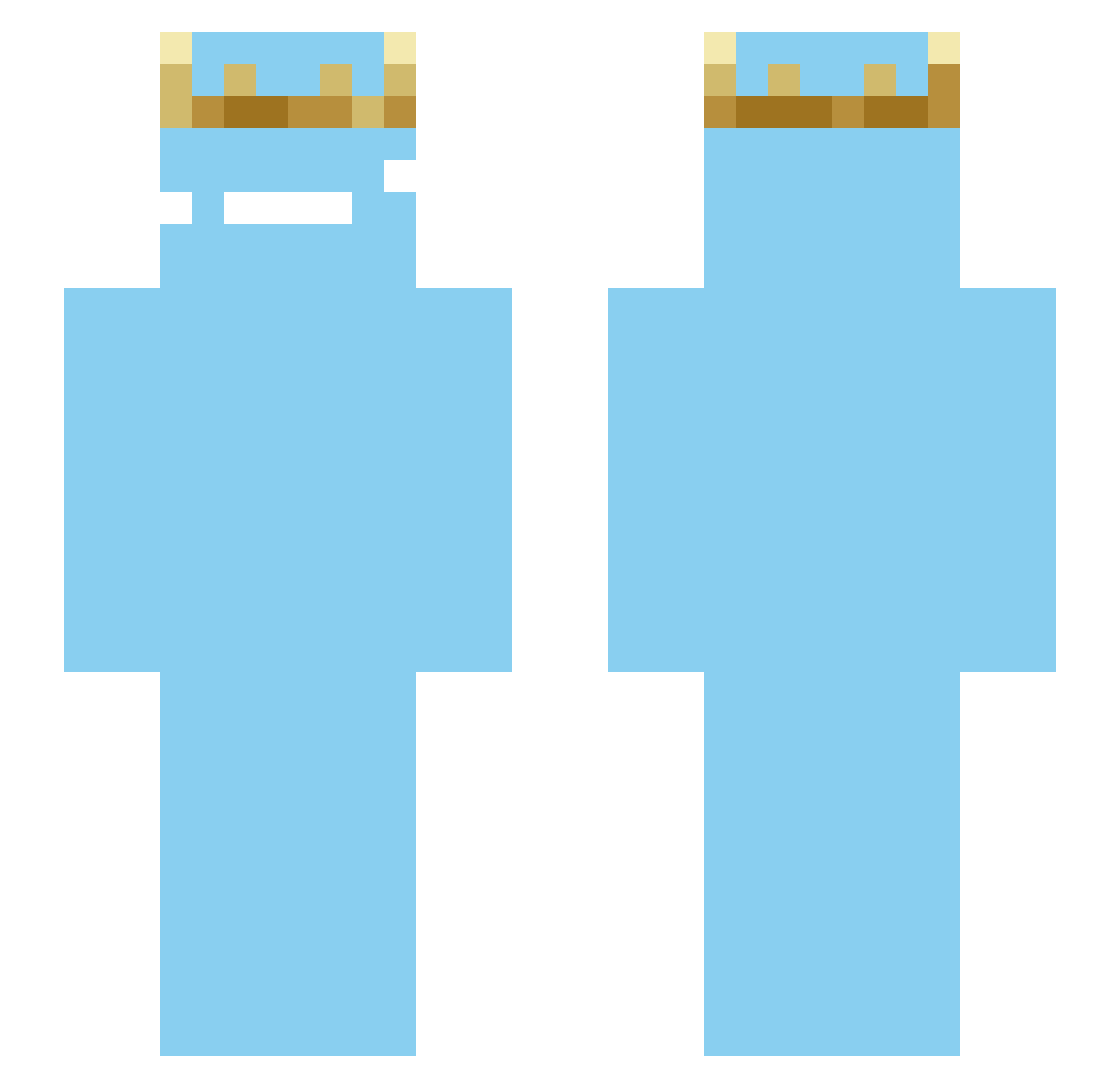 waniwani16 Minecraft skin, front and back view