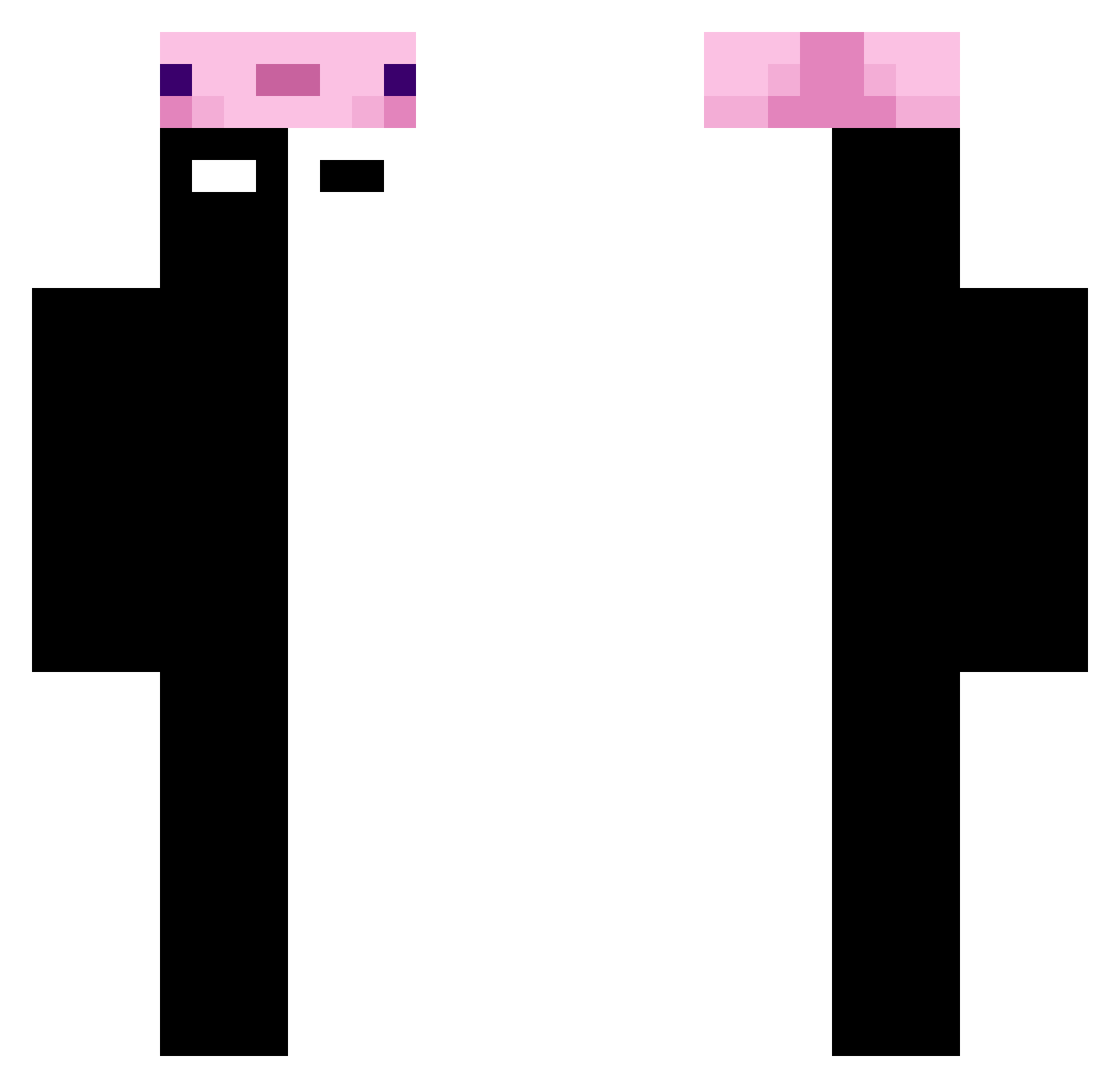 Storm_Ruffles Minecraft skin, front and back view