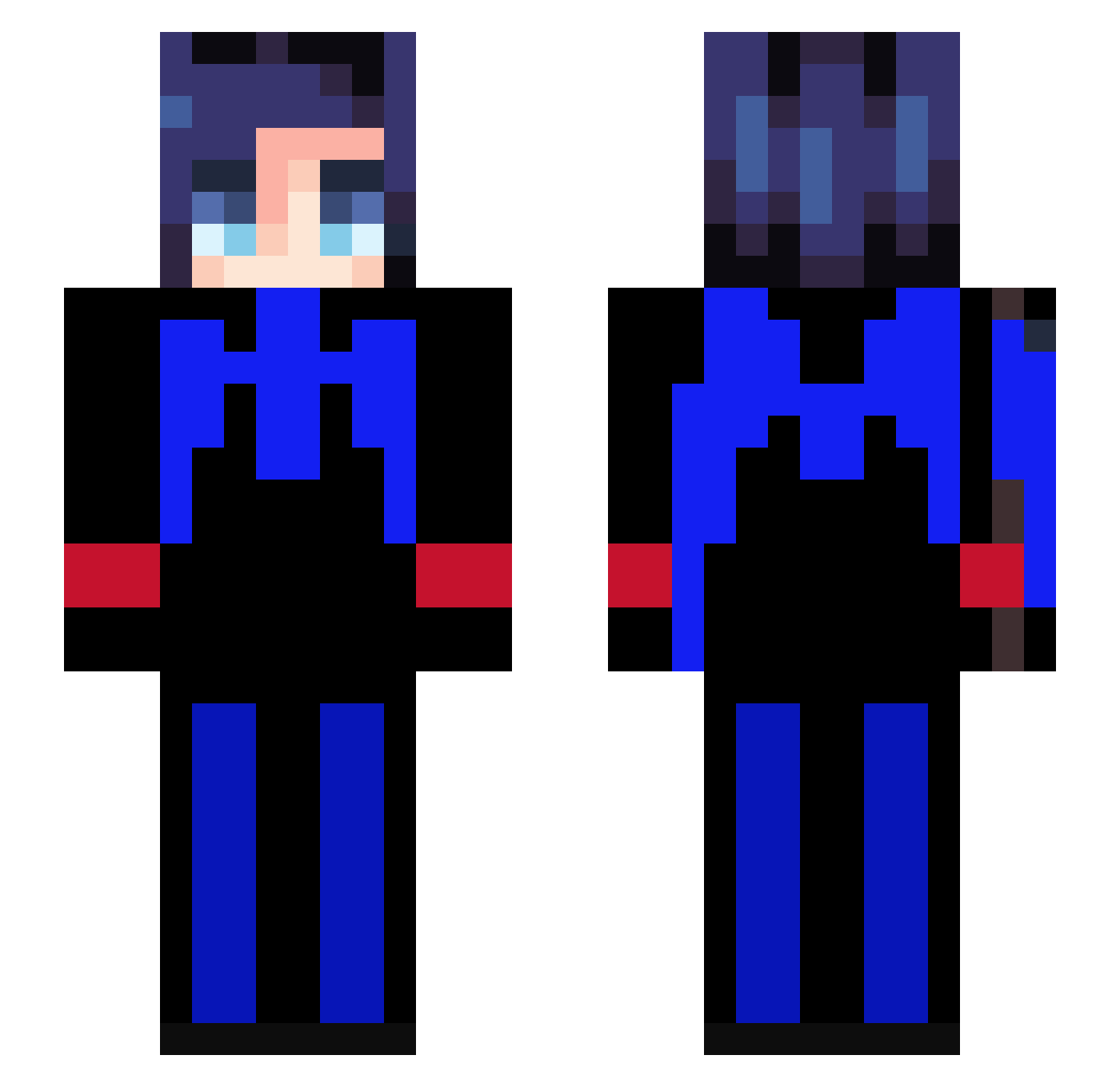 falcon4470 Minecraft skin, front and back view