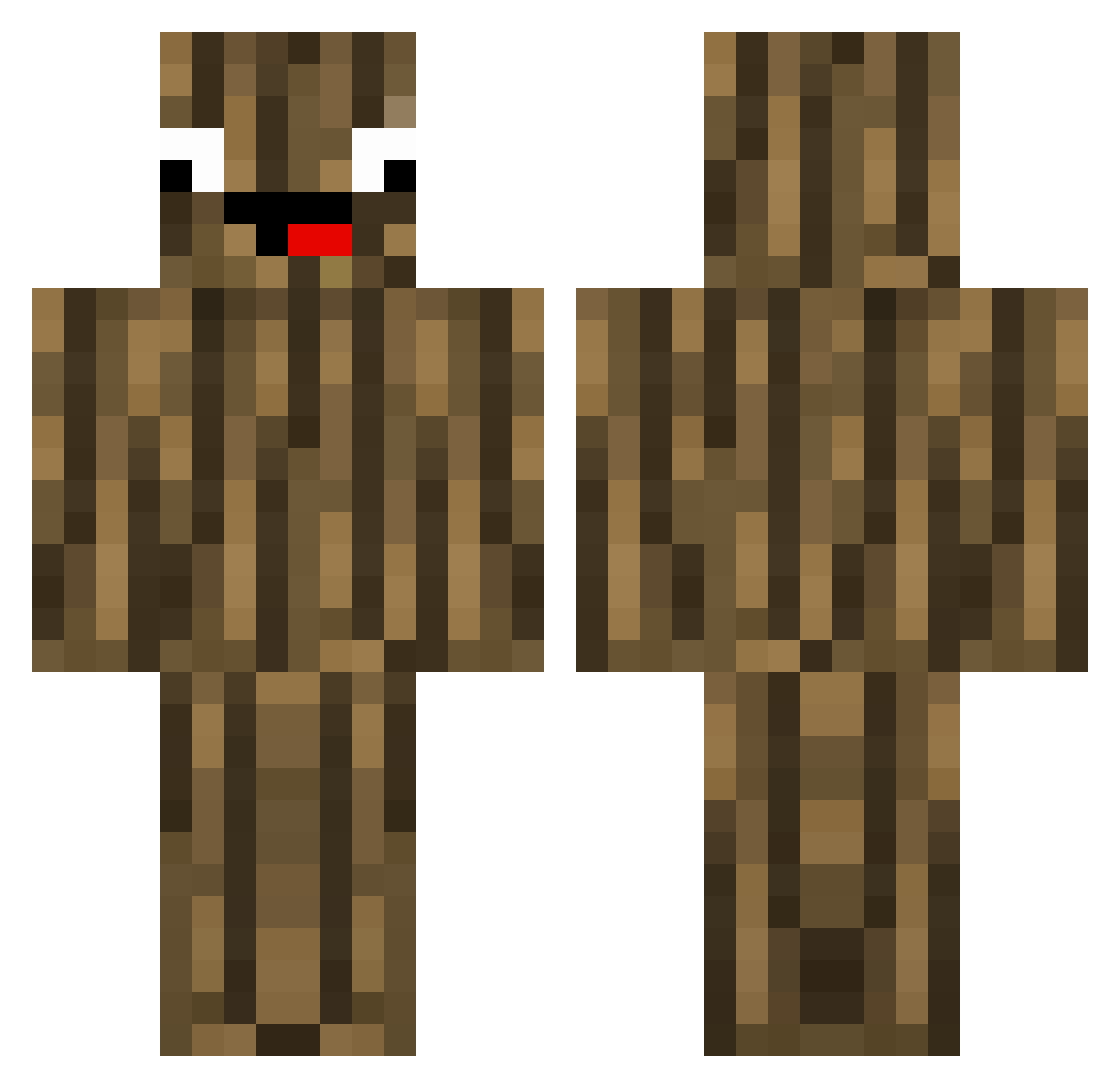Jim_Jack Minecraft skin, front and back view