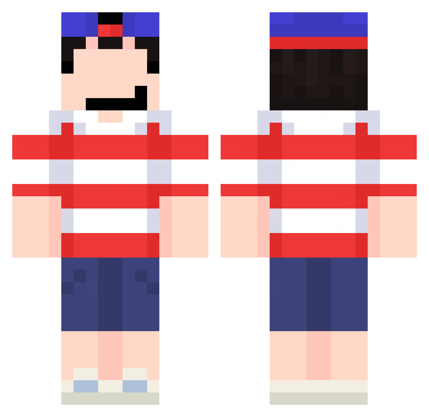 didito_ Minecraft skin, front and back view