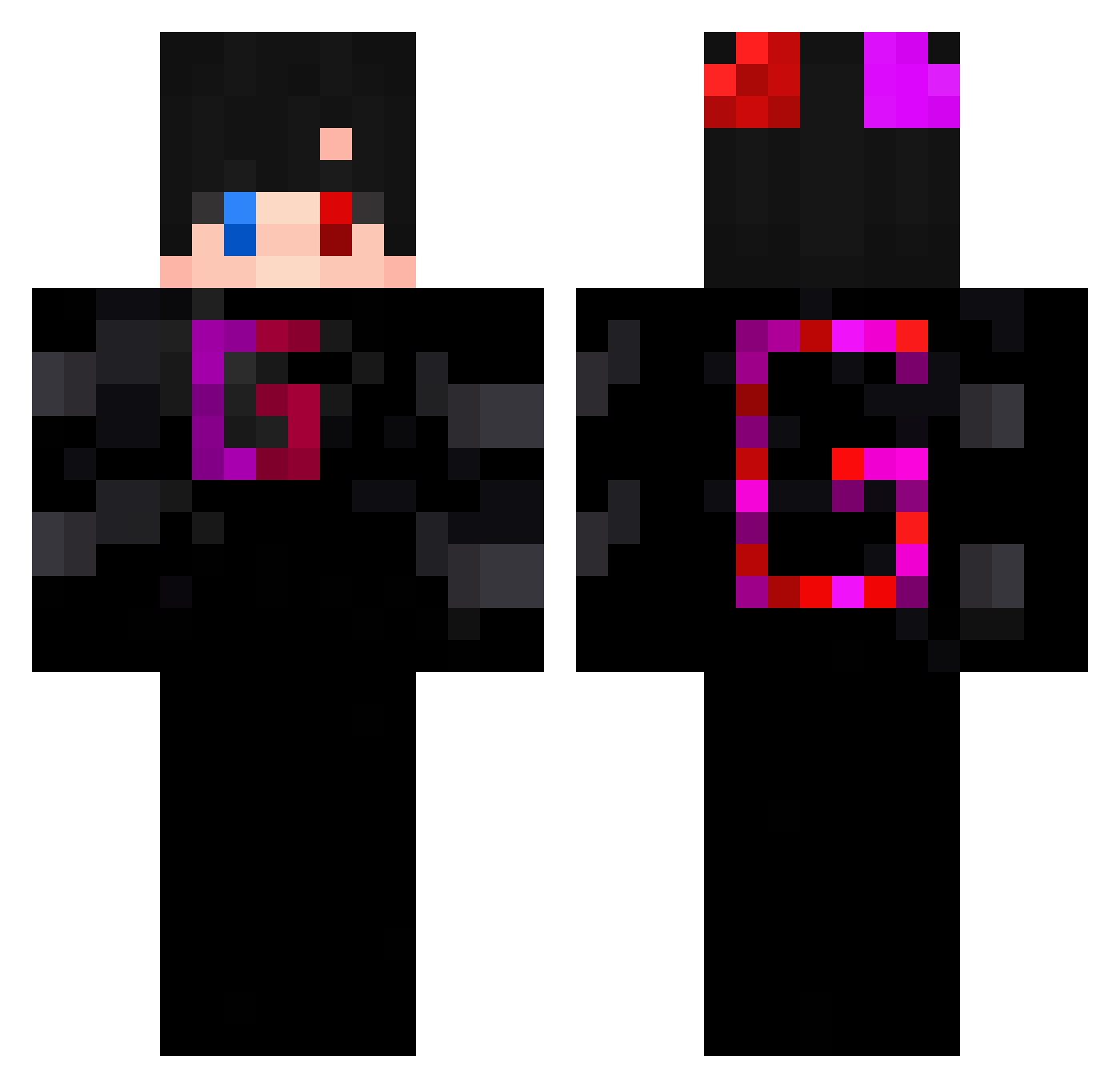 Goofiend3 Minecraft skin, front and back view