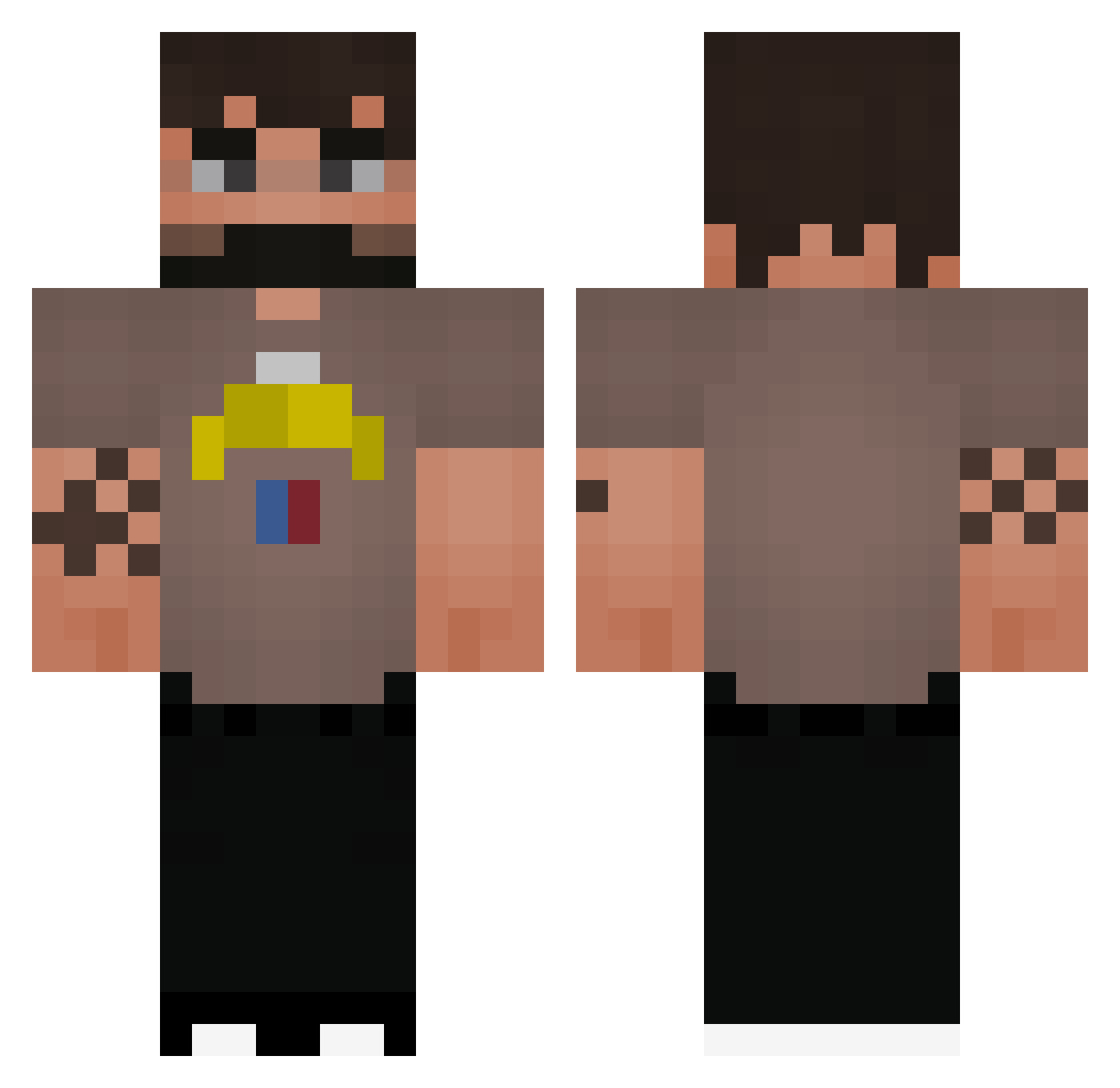 chivjot Minecraft skin, front and back view
