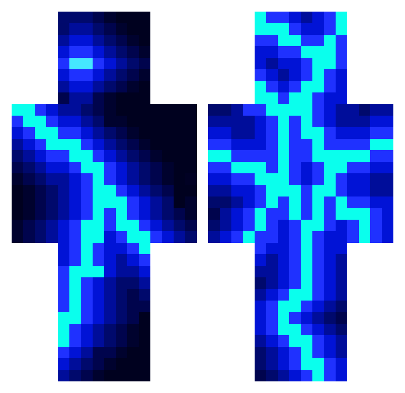 vinterlollo Minecraft skin, front and back view