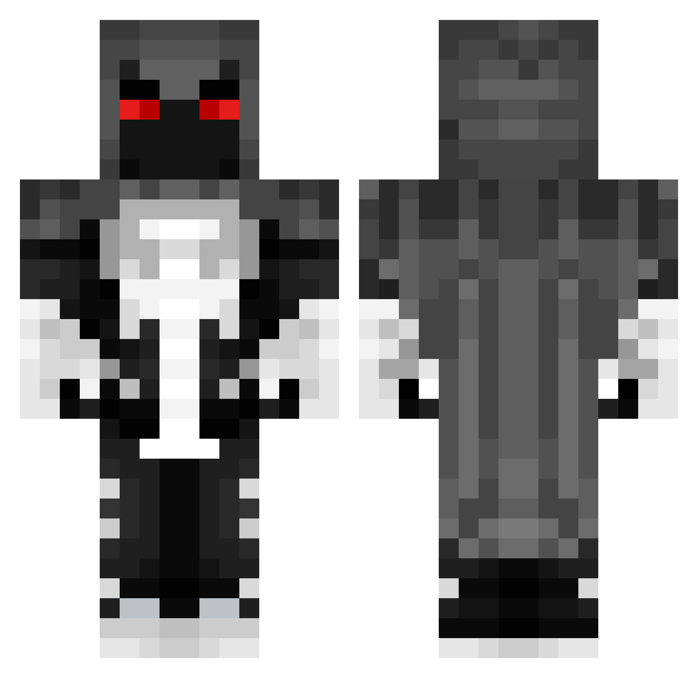 Lager01 Minecraft skin, front and back view