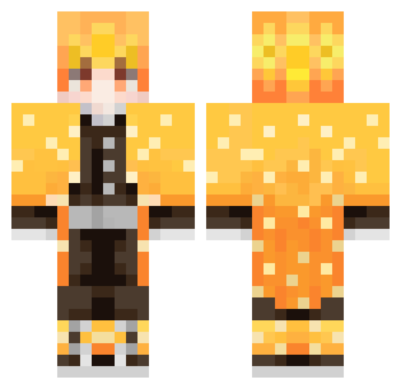 Tenshi_Aep Minecraft skin, front and back view