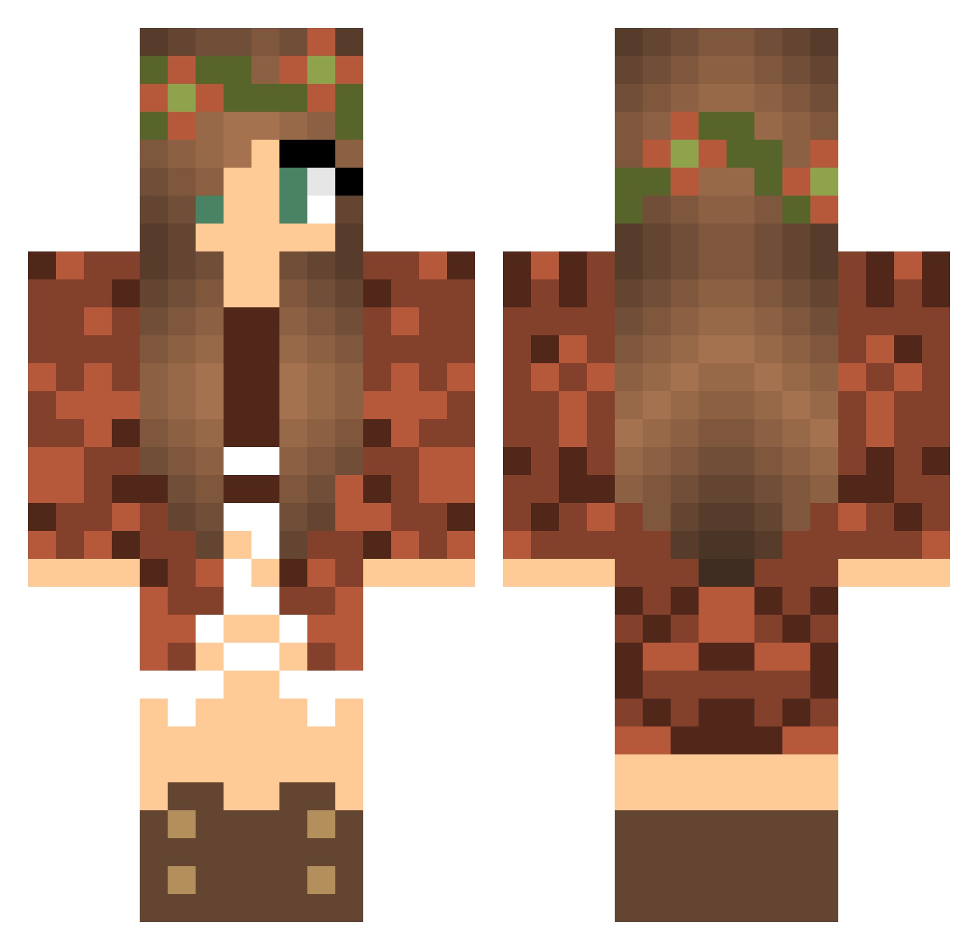 emmalee Minecraft skin, front and back view