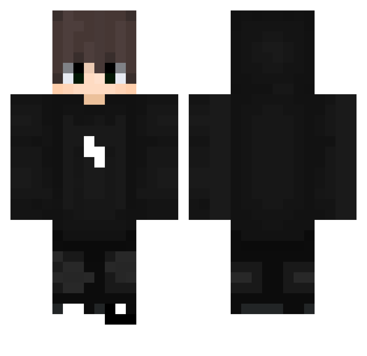 lucasword1 Minecraft skin, front and back view