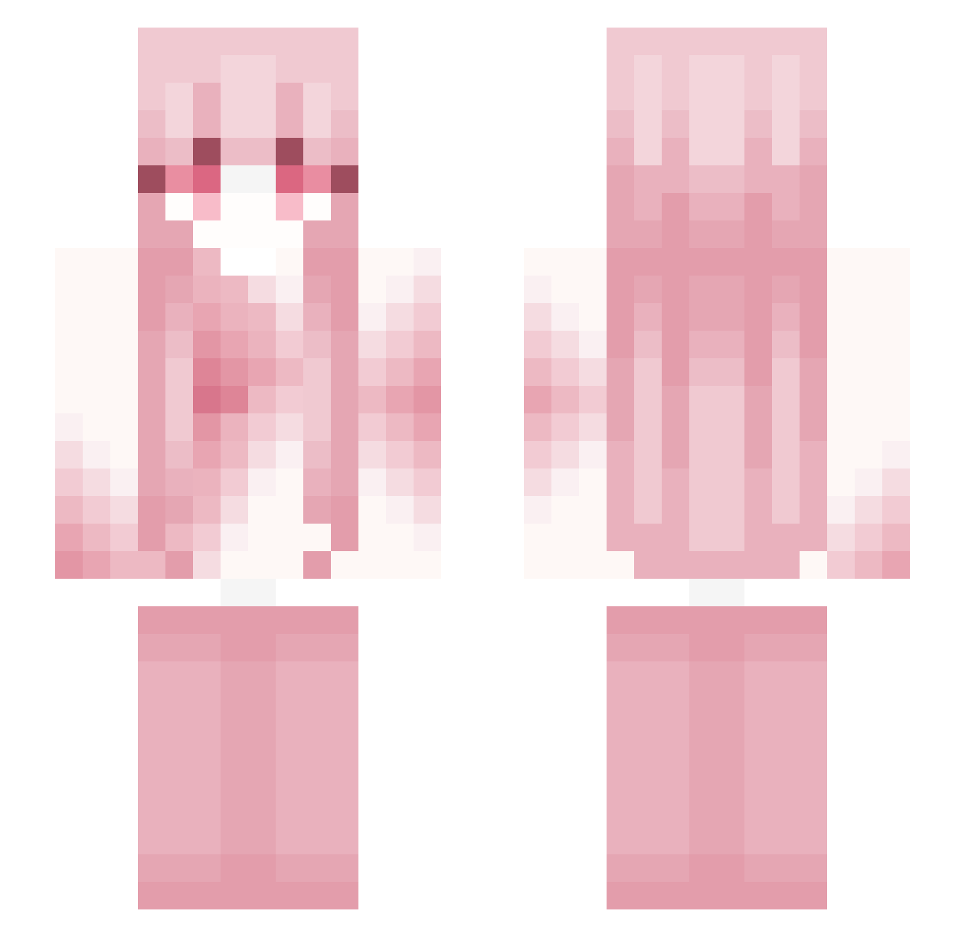 Davi95 Minecraft skin, front and back view