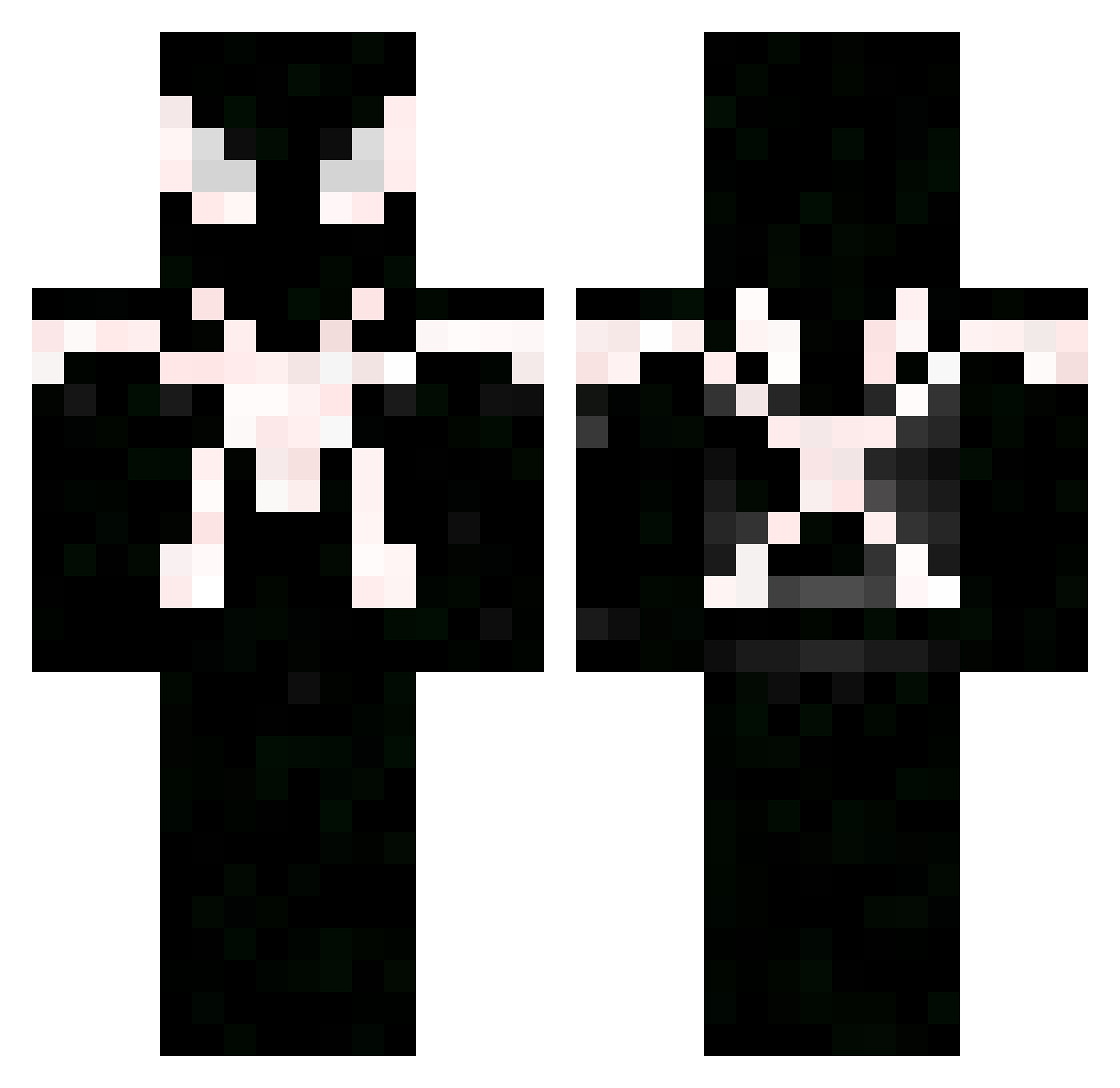 ZeliBeni Minecraft skin, front and back view