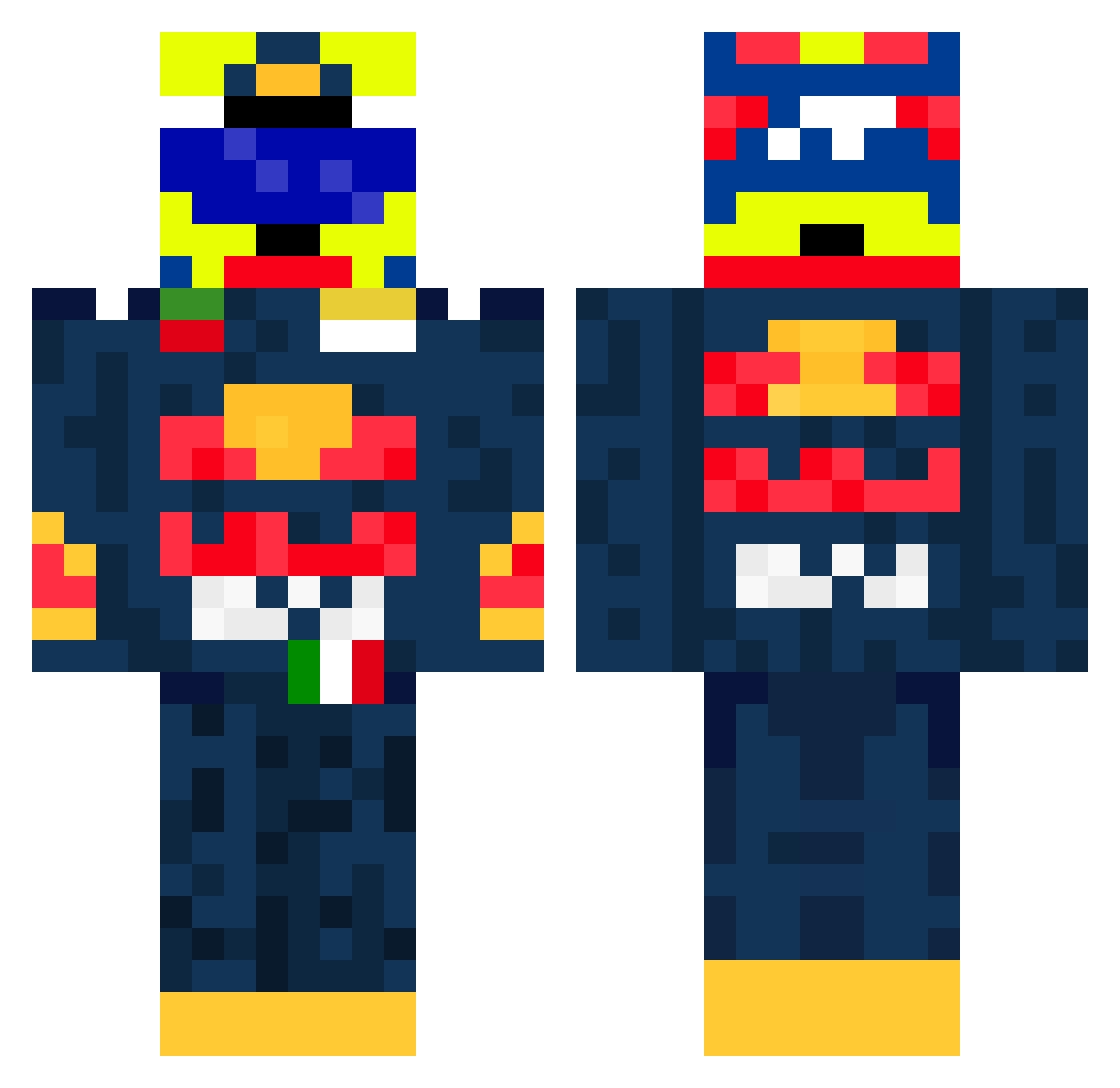 The_Balenchin873 Minecraft skin, front and back view