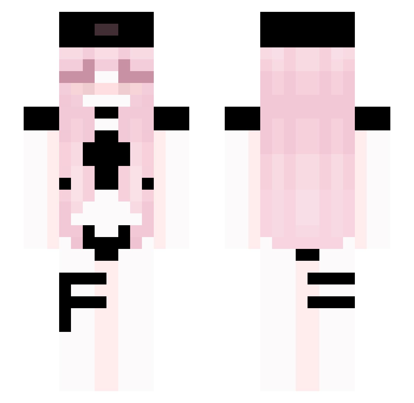 Psycho____ Minecraft skin, front and back view