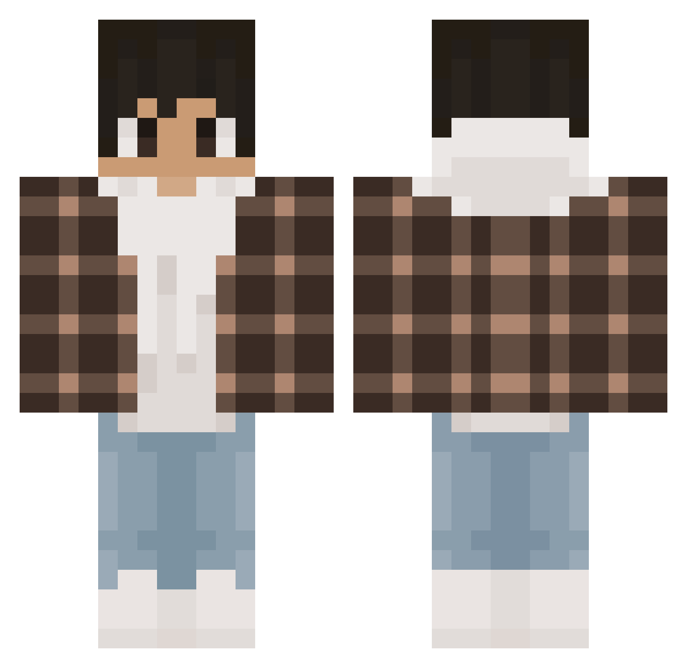 SargentSpex Minecraft skin, front and back view