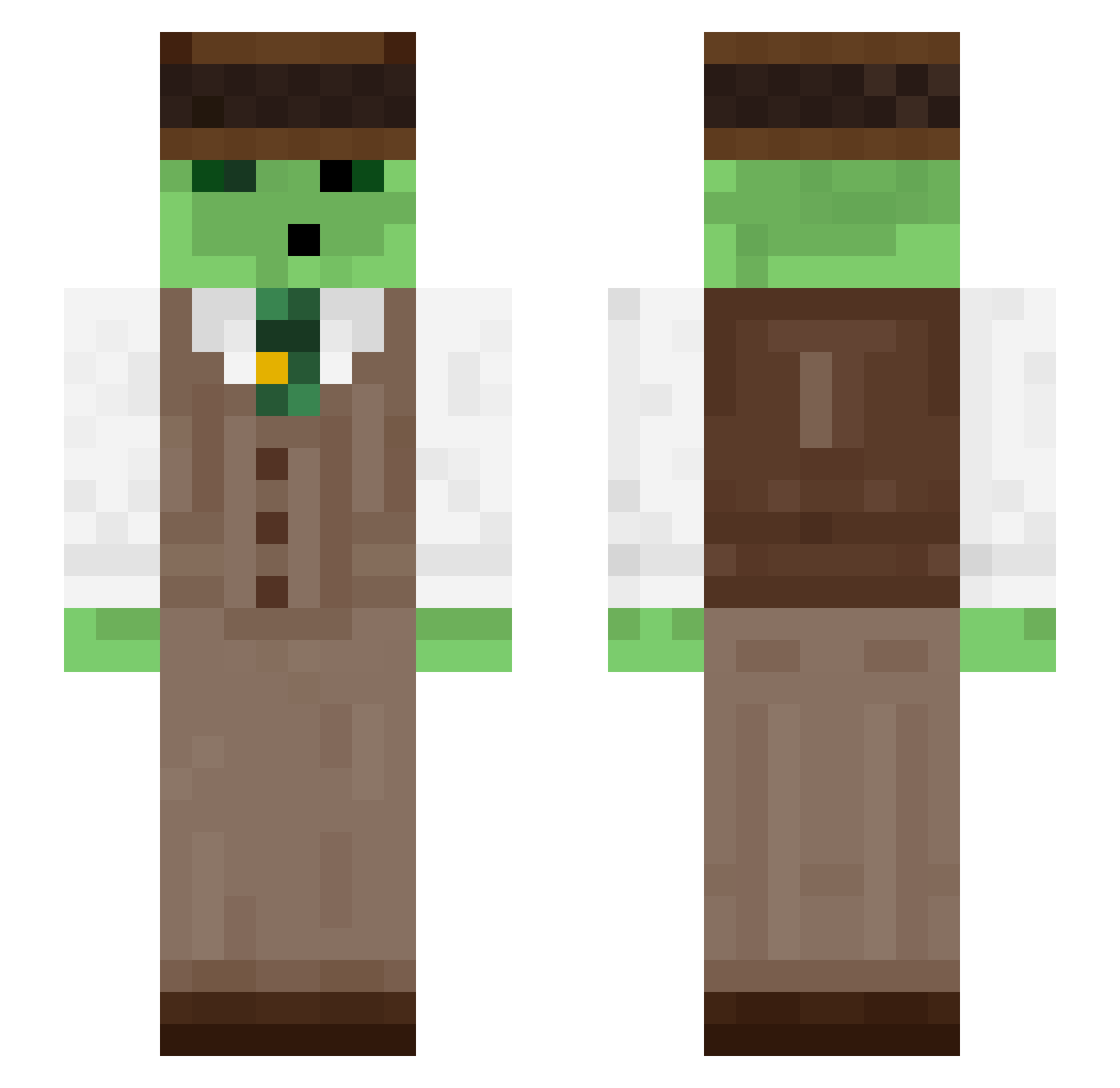 reembolsado Minecraft skin, front and back view