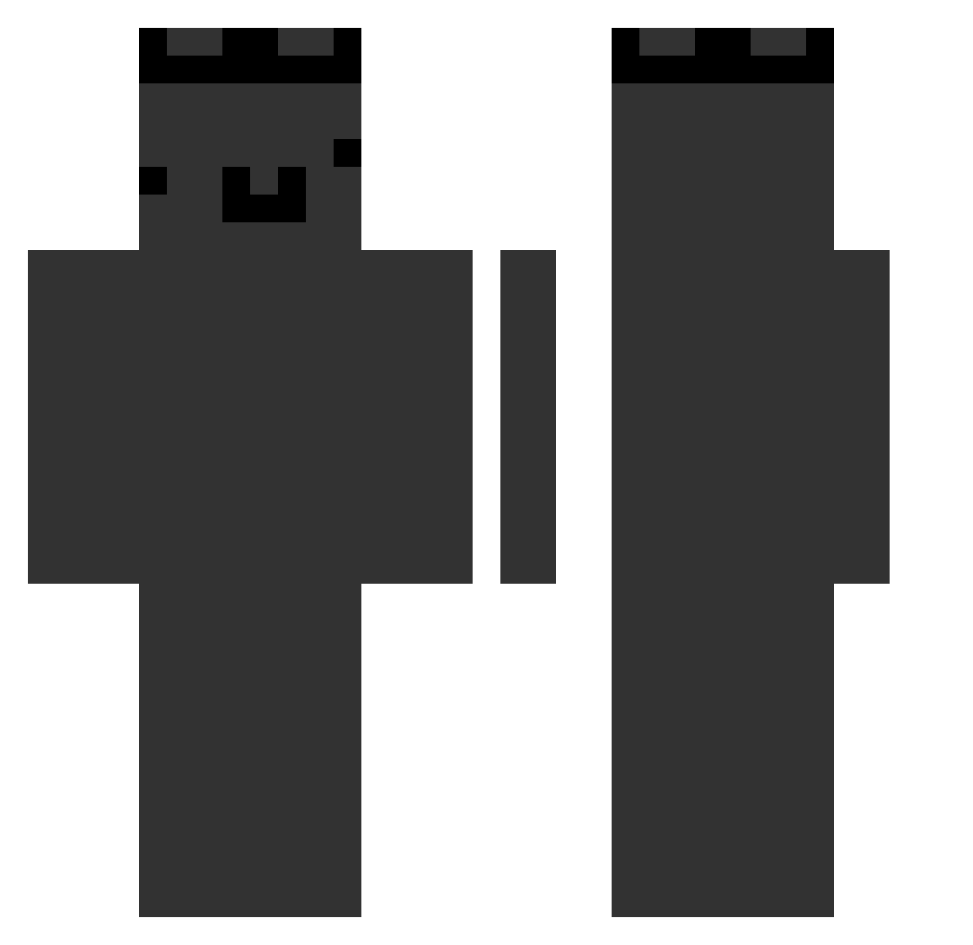 Snorlaks2137 Minecraft skin, front and back view