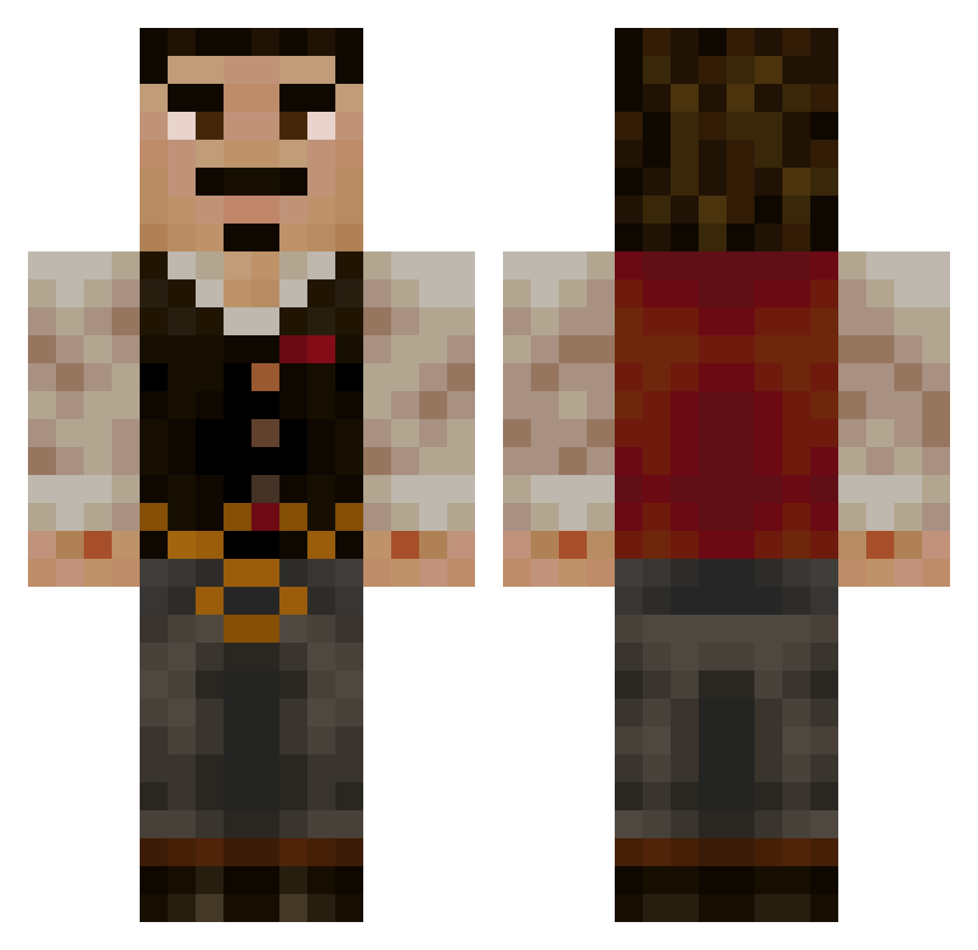 __Brisk Minecraft skin, front and back view