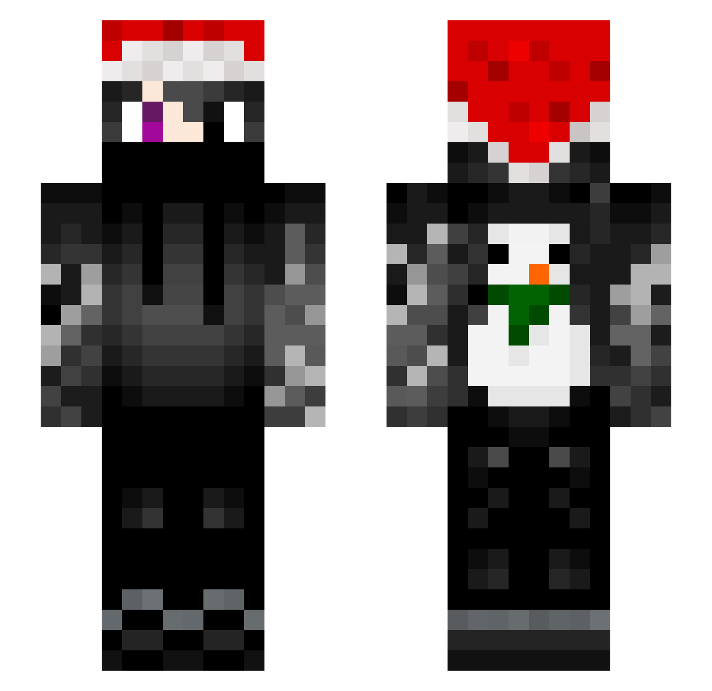 T4ntalos Minecraft skin, front and back view