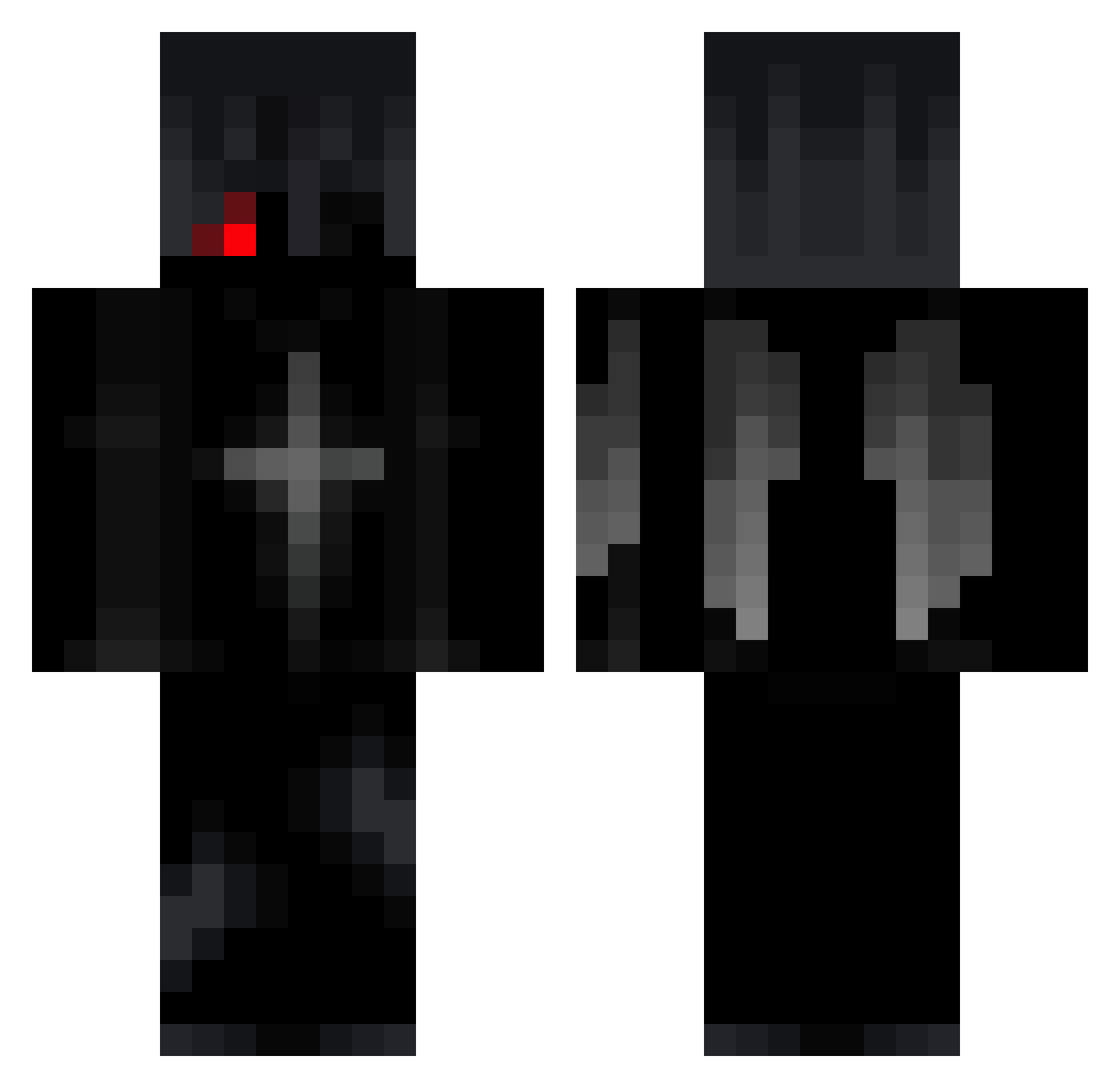 VanQuit Minecraft skin, front and back view