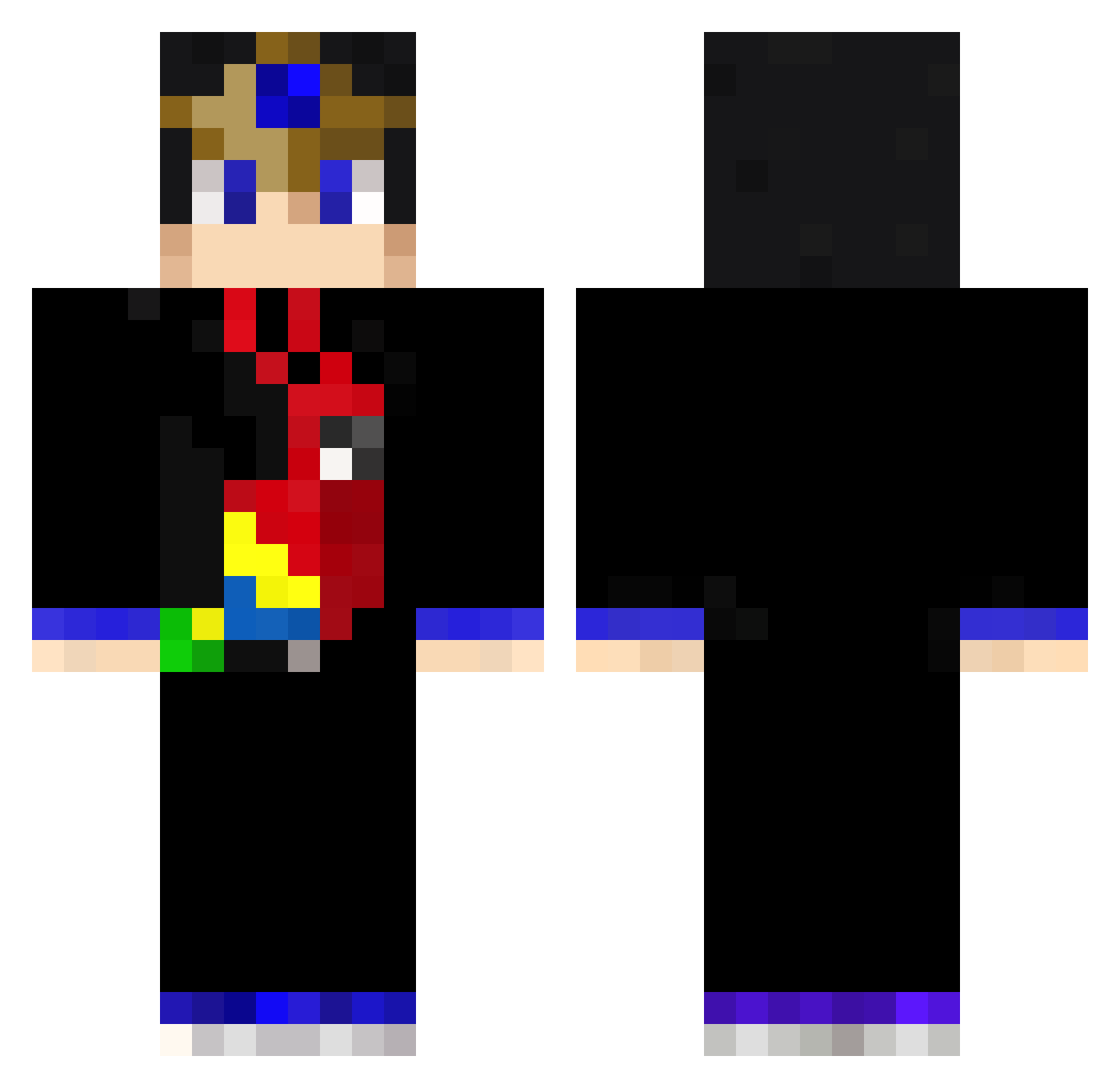ZEULCOPACILOR Minecraft skin, front and back view