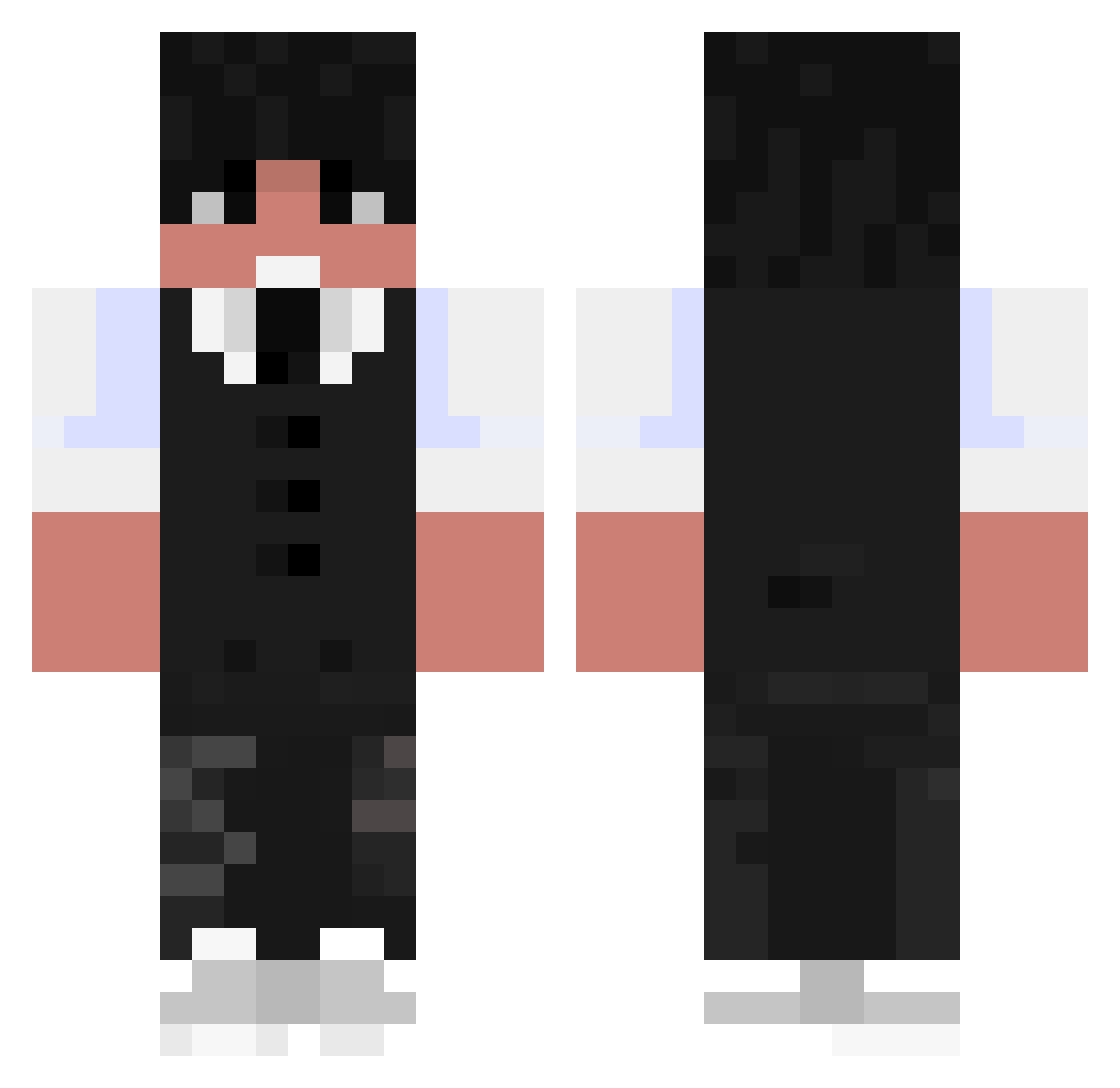VictorAbreuBR Minecraft skin, front and back view