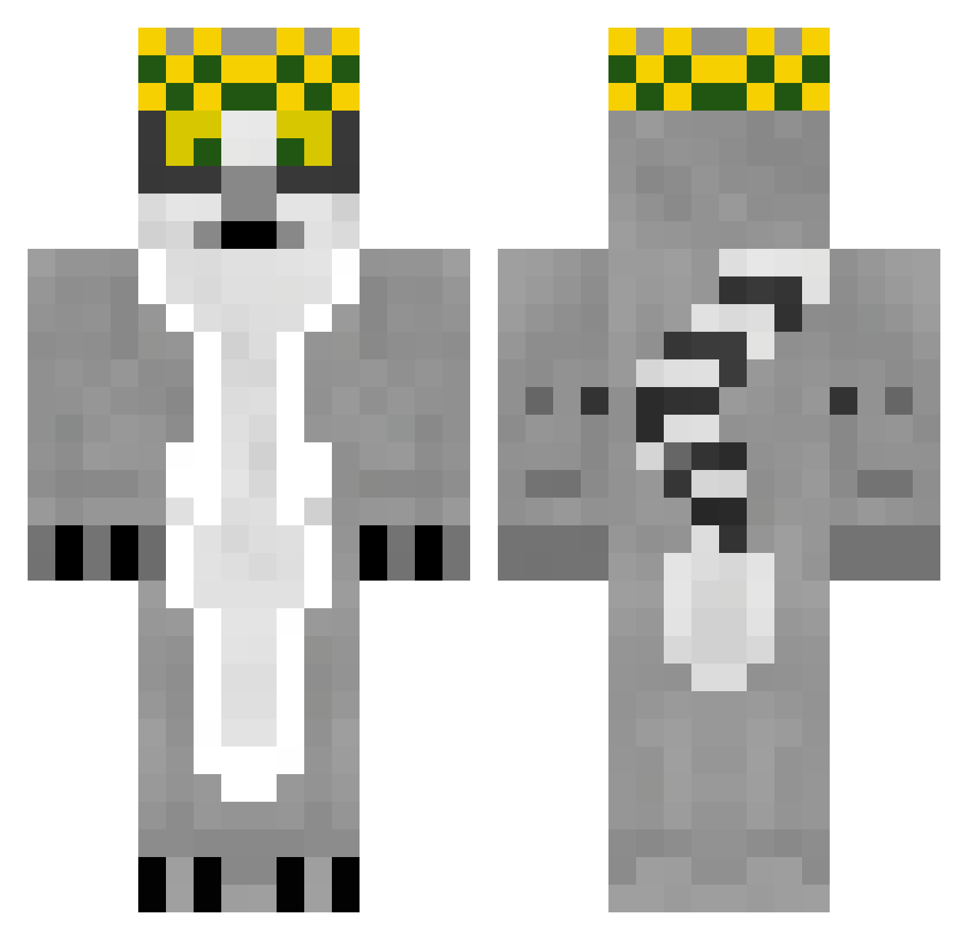 ST4N13Y Minecraft skin, front and back view